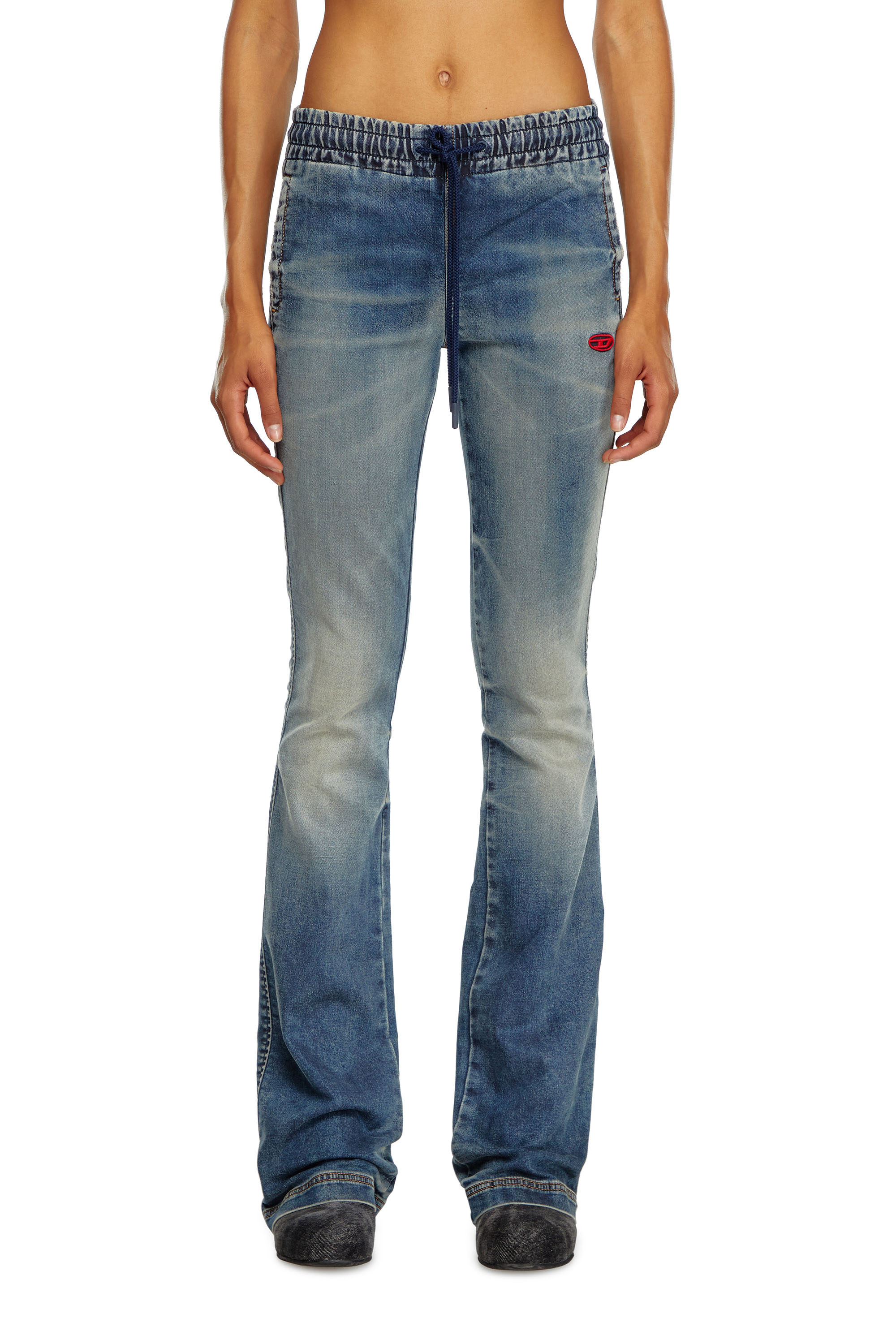 Diesel - Donna Bootcut and Flare 2069 D-Ebbey Joggjeans® 068LZ, Blu medio - Image 2