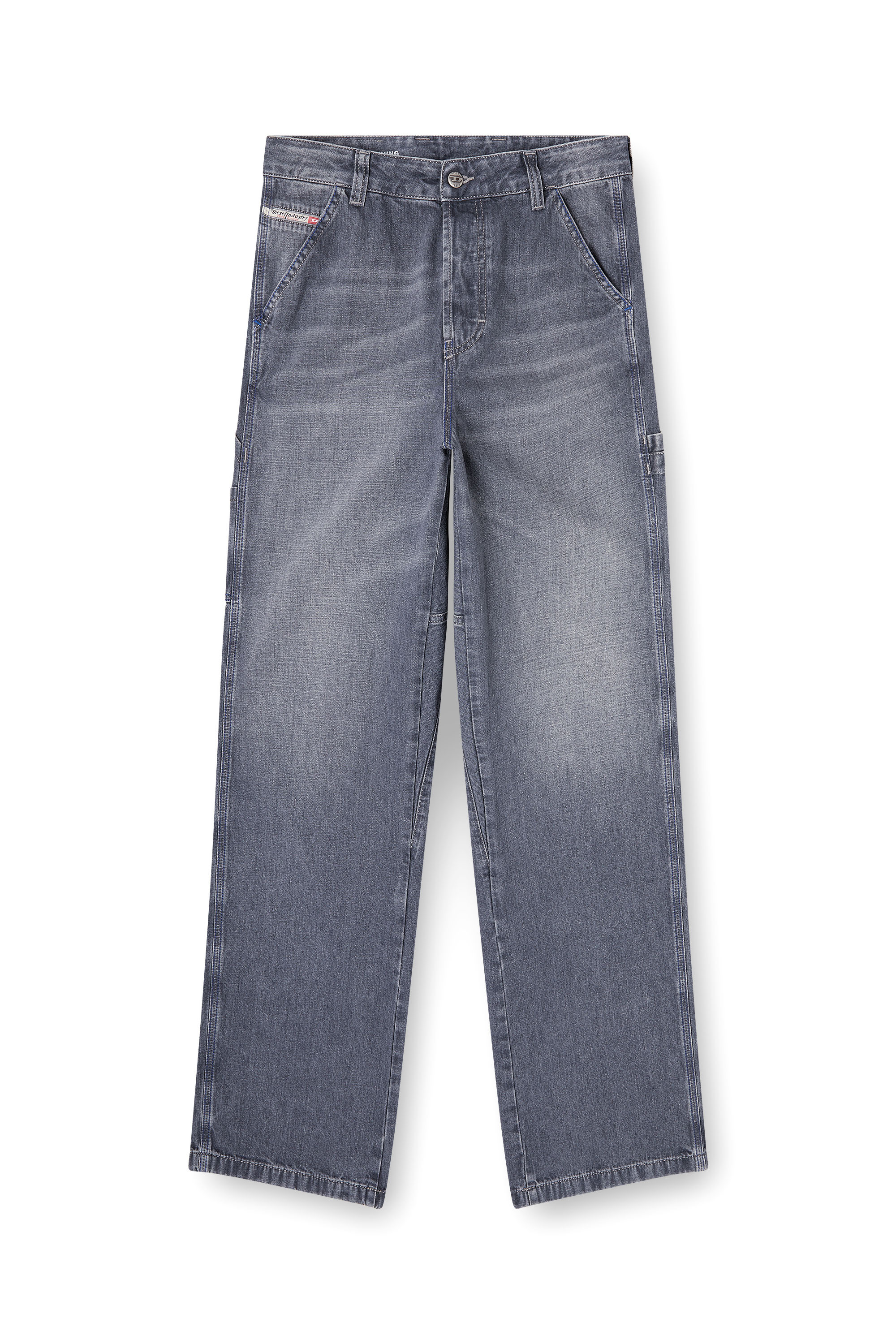 Diesel - Relaxed Jeans D-Livery 09N83 Uomo, Grigio - Image 3