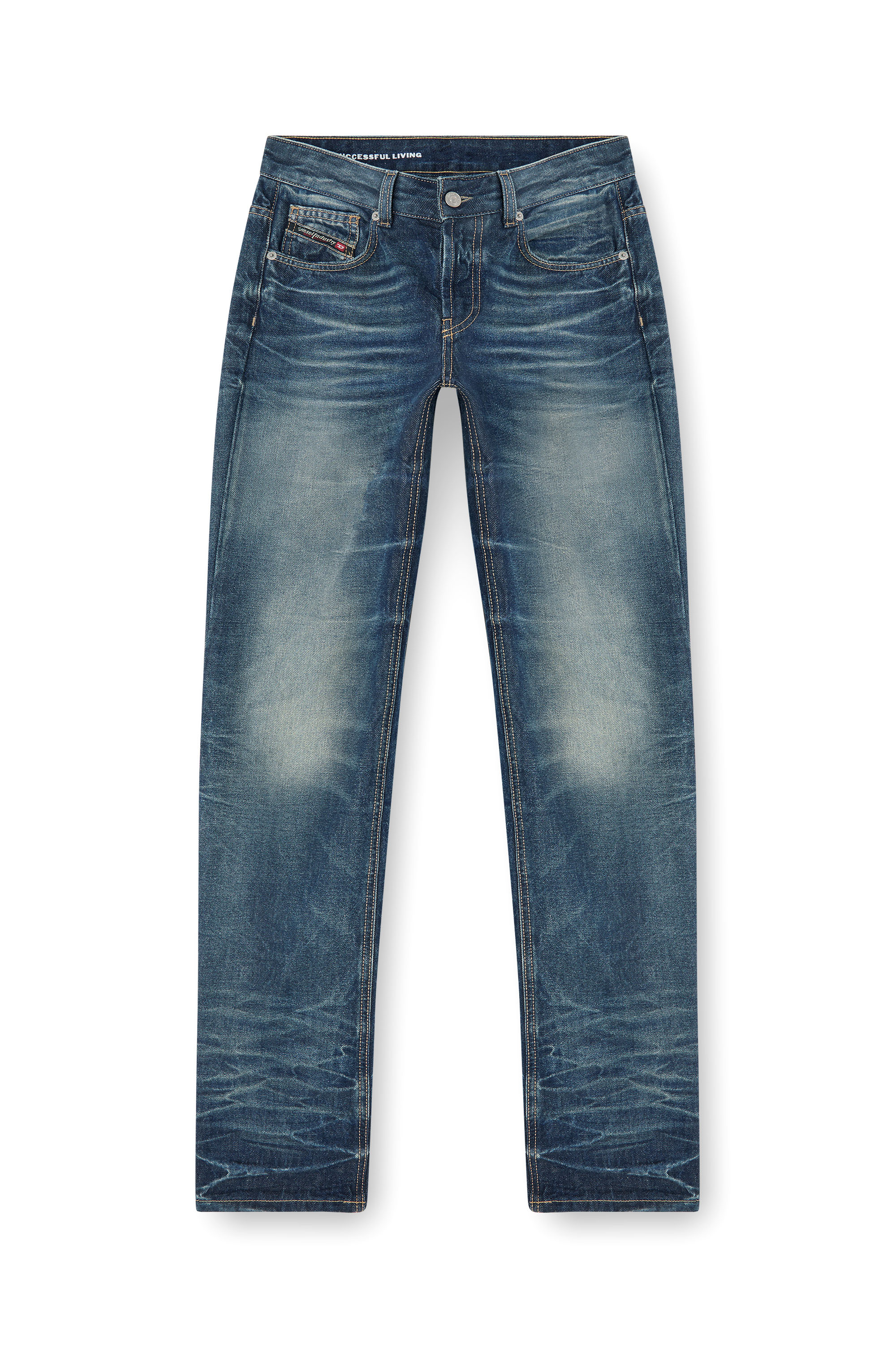 Diesel - Regular Jeans D-Heel 0DBFC Donna, Blu medio - Image 7