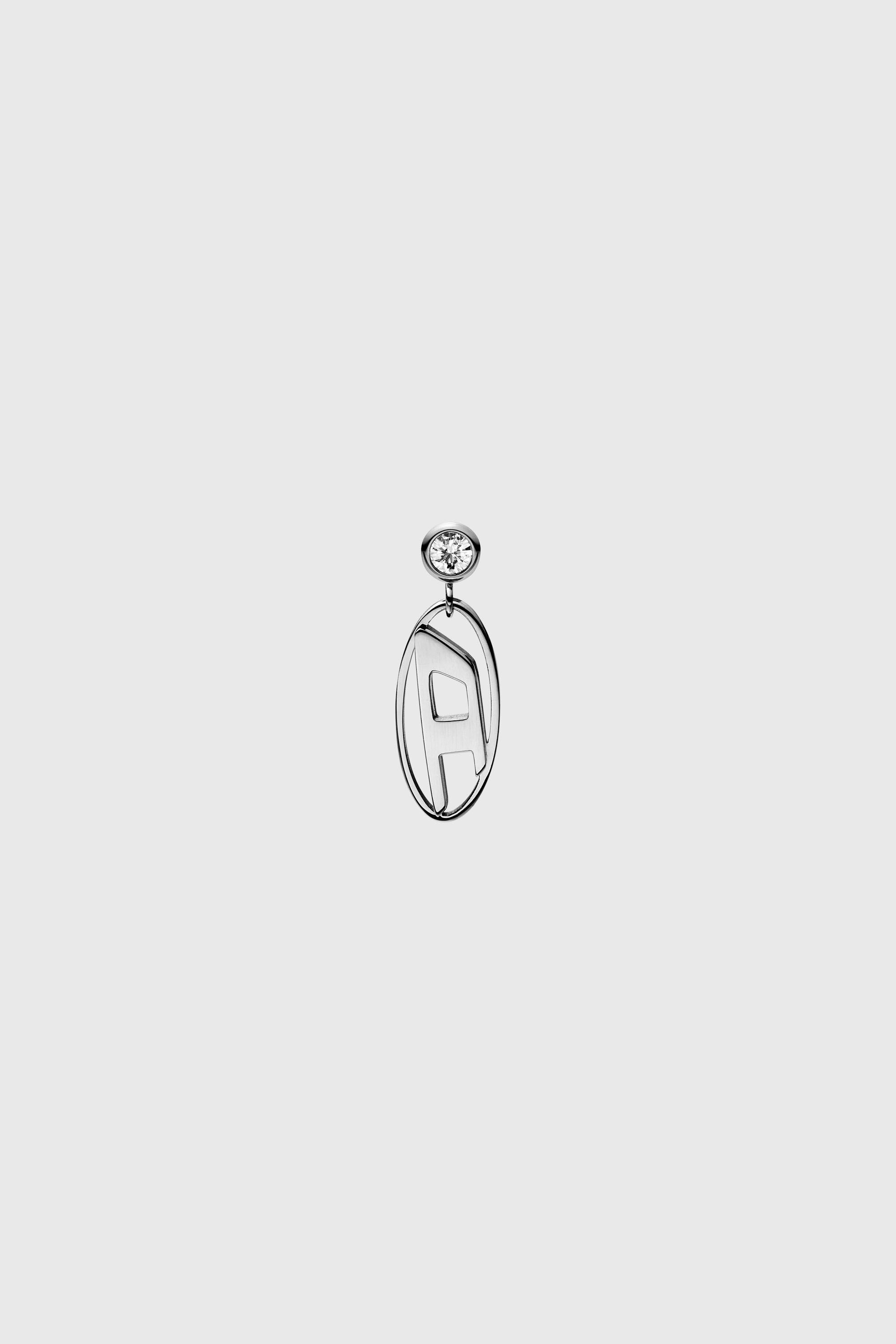 Diesel - DX1655040 JEWELLERY, Orecchino a goccia in acciaio inossidabile Unisex in Argento - 1