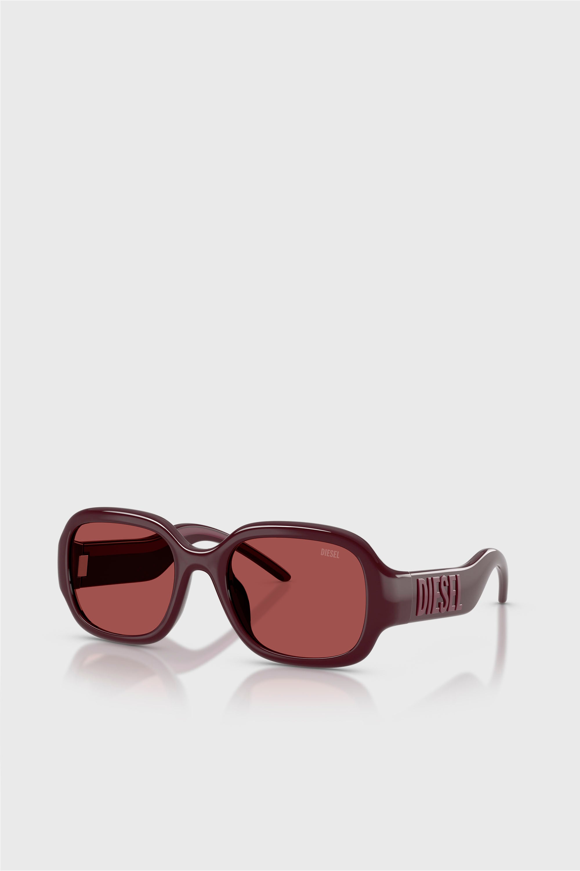 Diesel - 0DL3023U, Occhiali da sole pillow Unisex in Rosso - 2