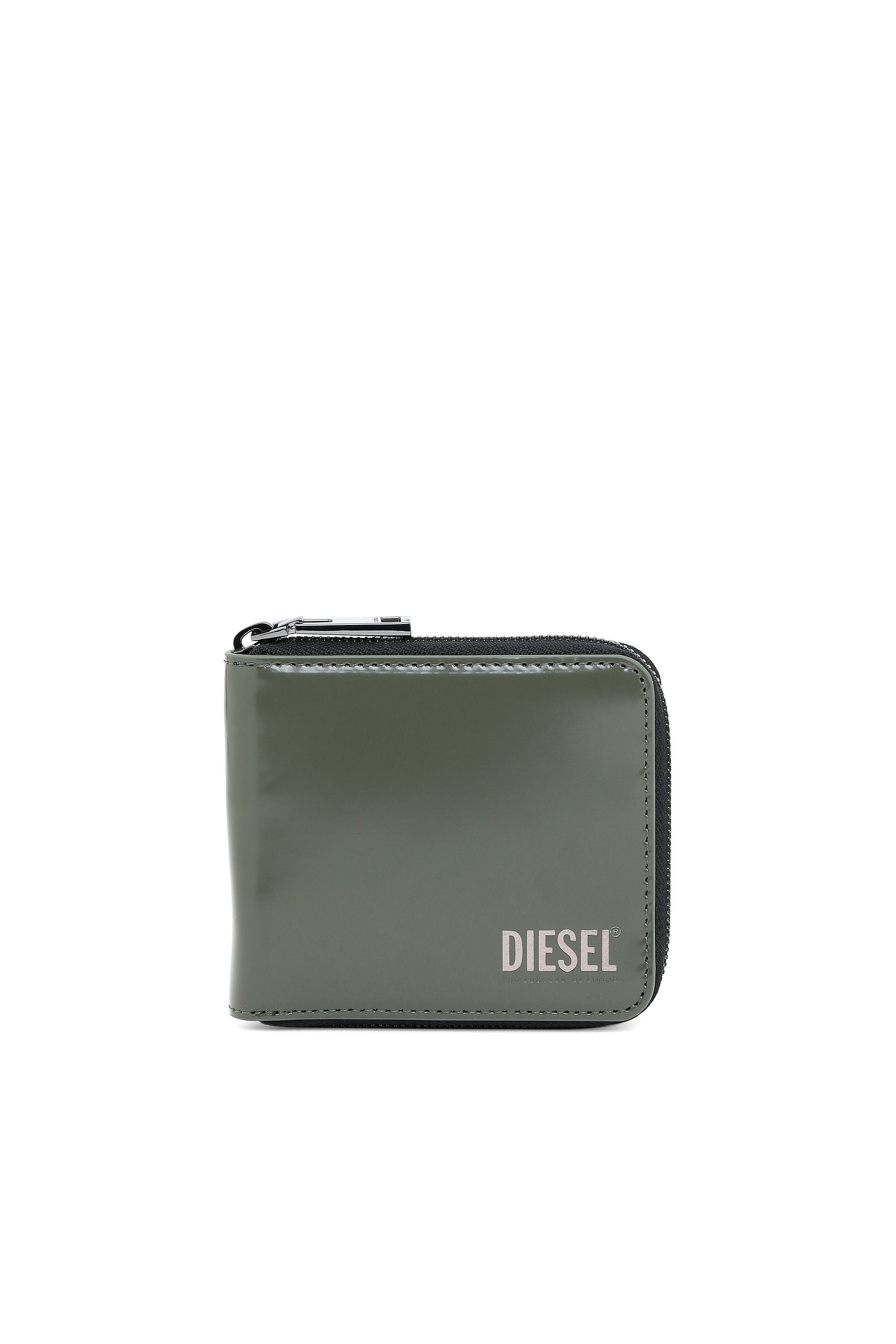 HIRESH XS ZIPPI, Verde Militare - Portafogli Con Zip