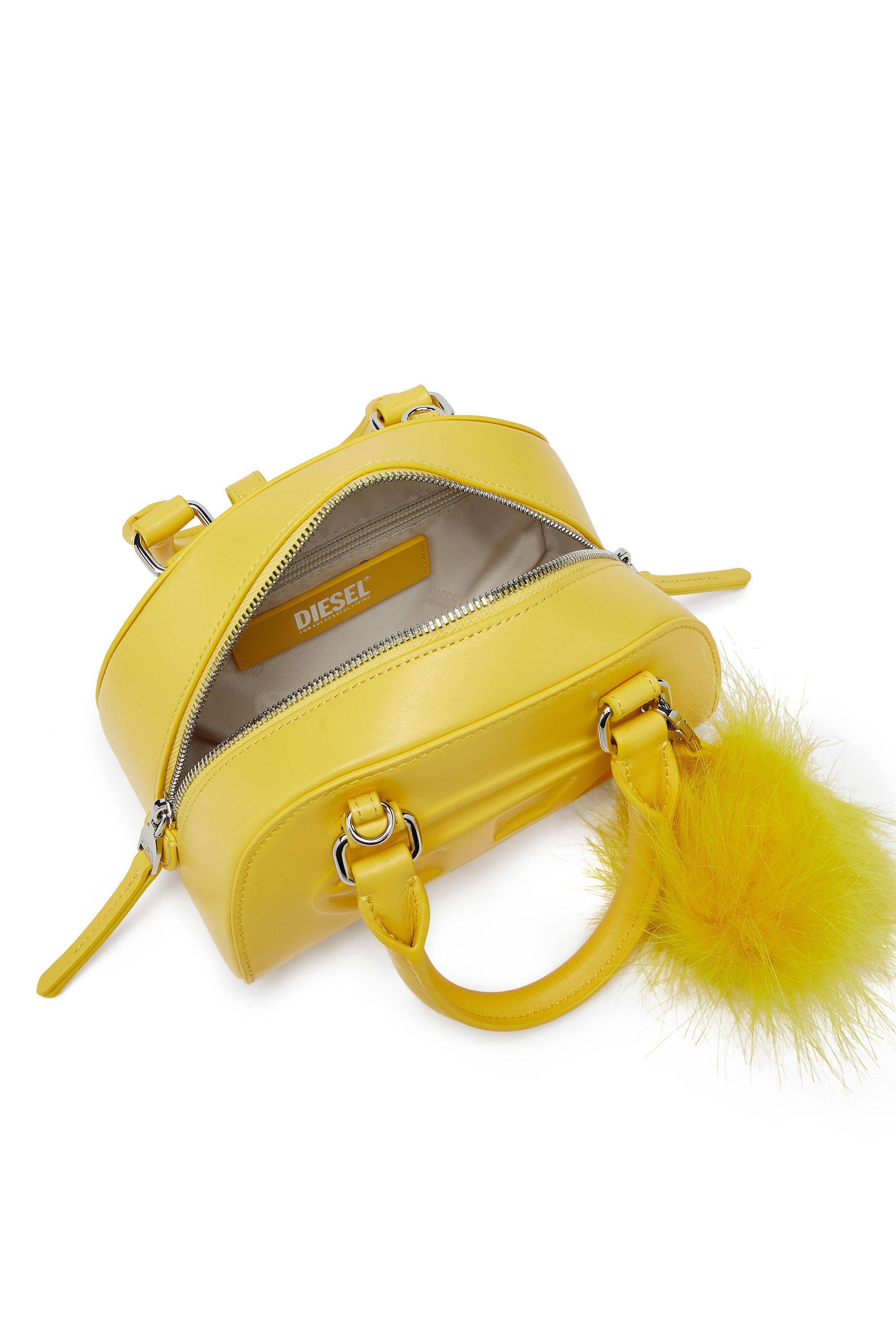 Diesel - 1DR DOME CROSSBODY, 1DR DomeBorsa bowling mini in nappa Donna in Giallo - 3