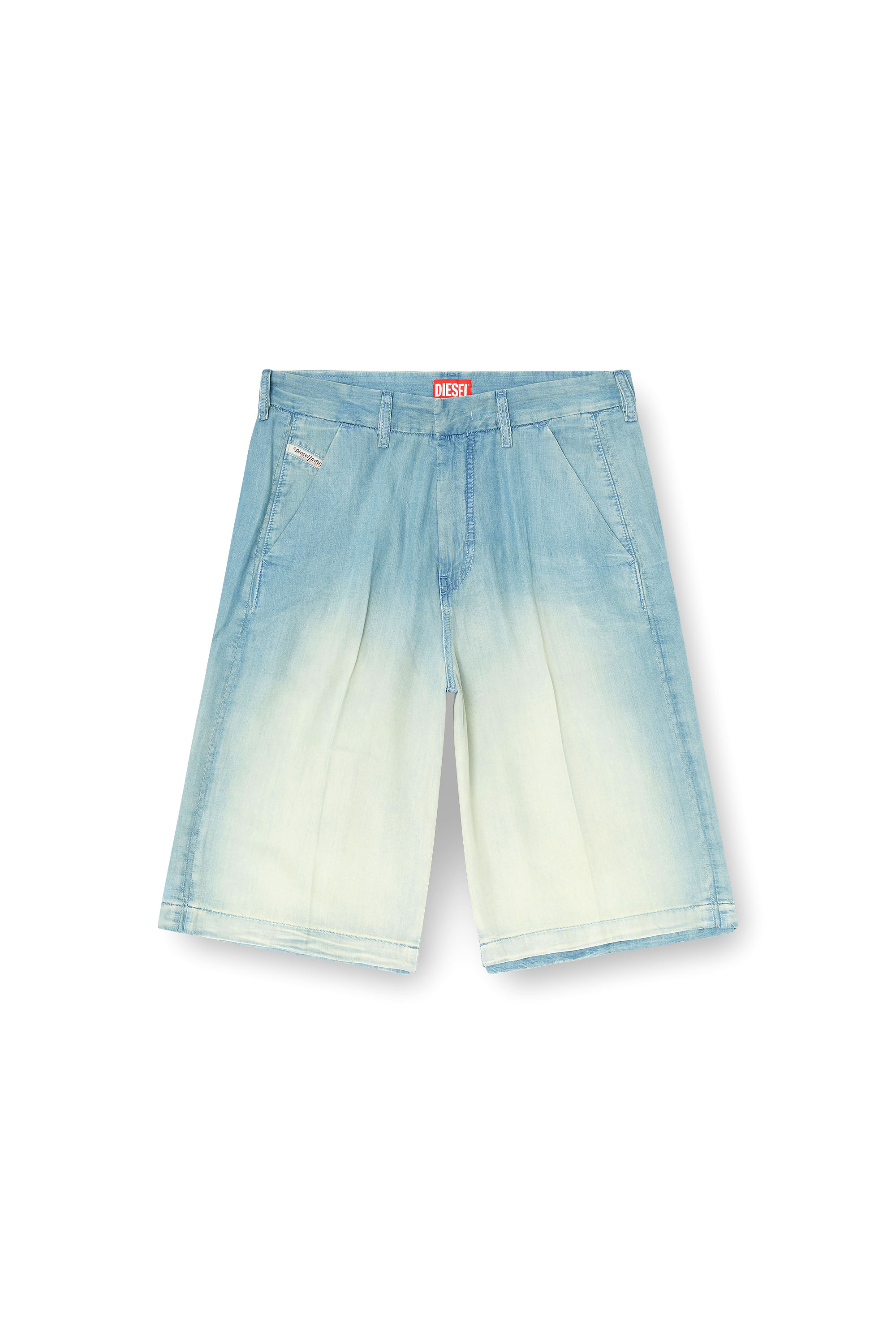 Diesel - D-TYLOR-SHORT-S, Shorts in denim fluido sovratinto Uomo in ToBeDefined - 2
