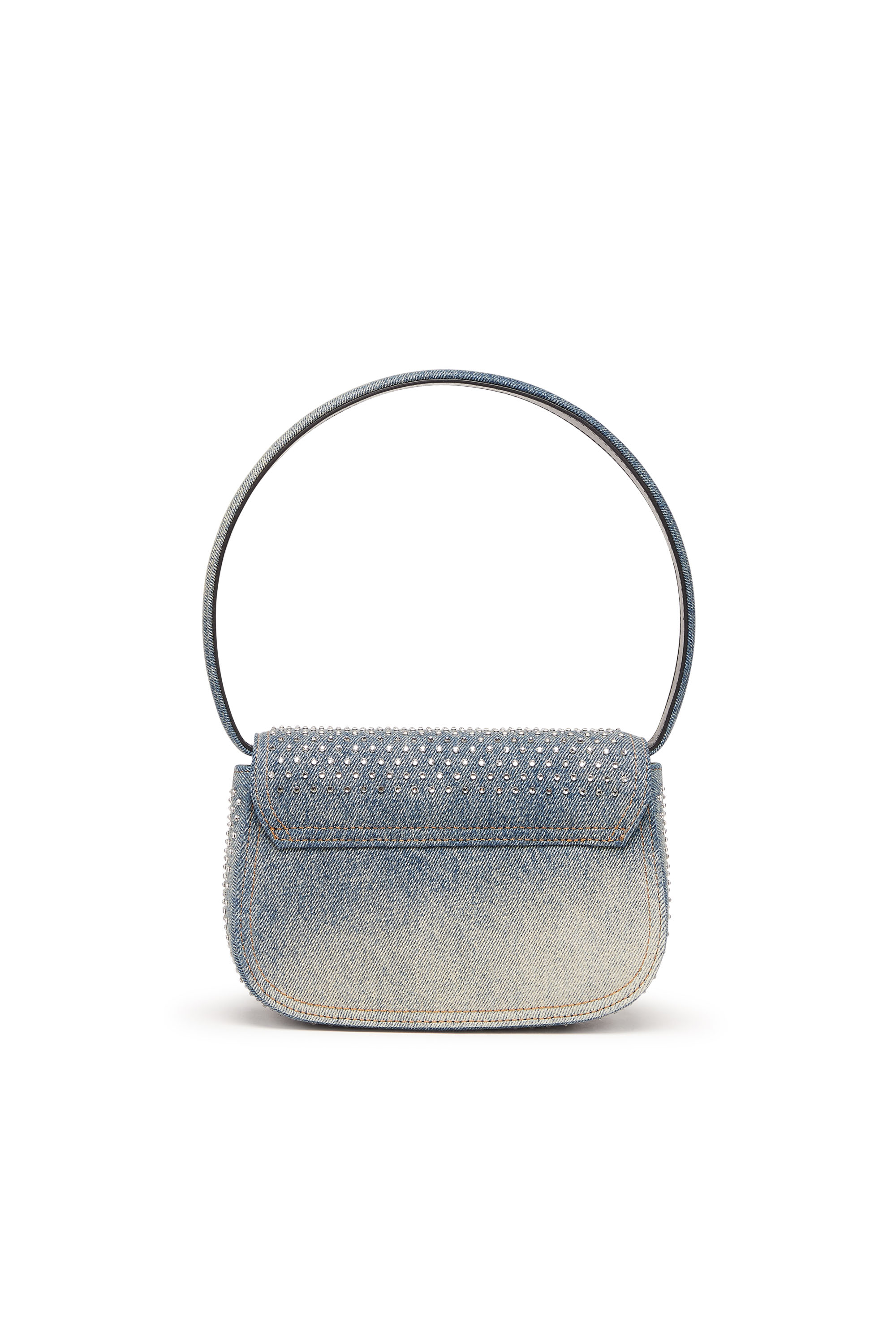 Diesel - 1DR, 1DR - Iconica borsa a spalla in denim e cristalli Donna in Blu - 3