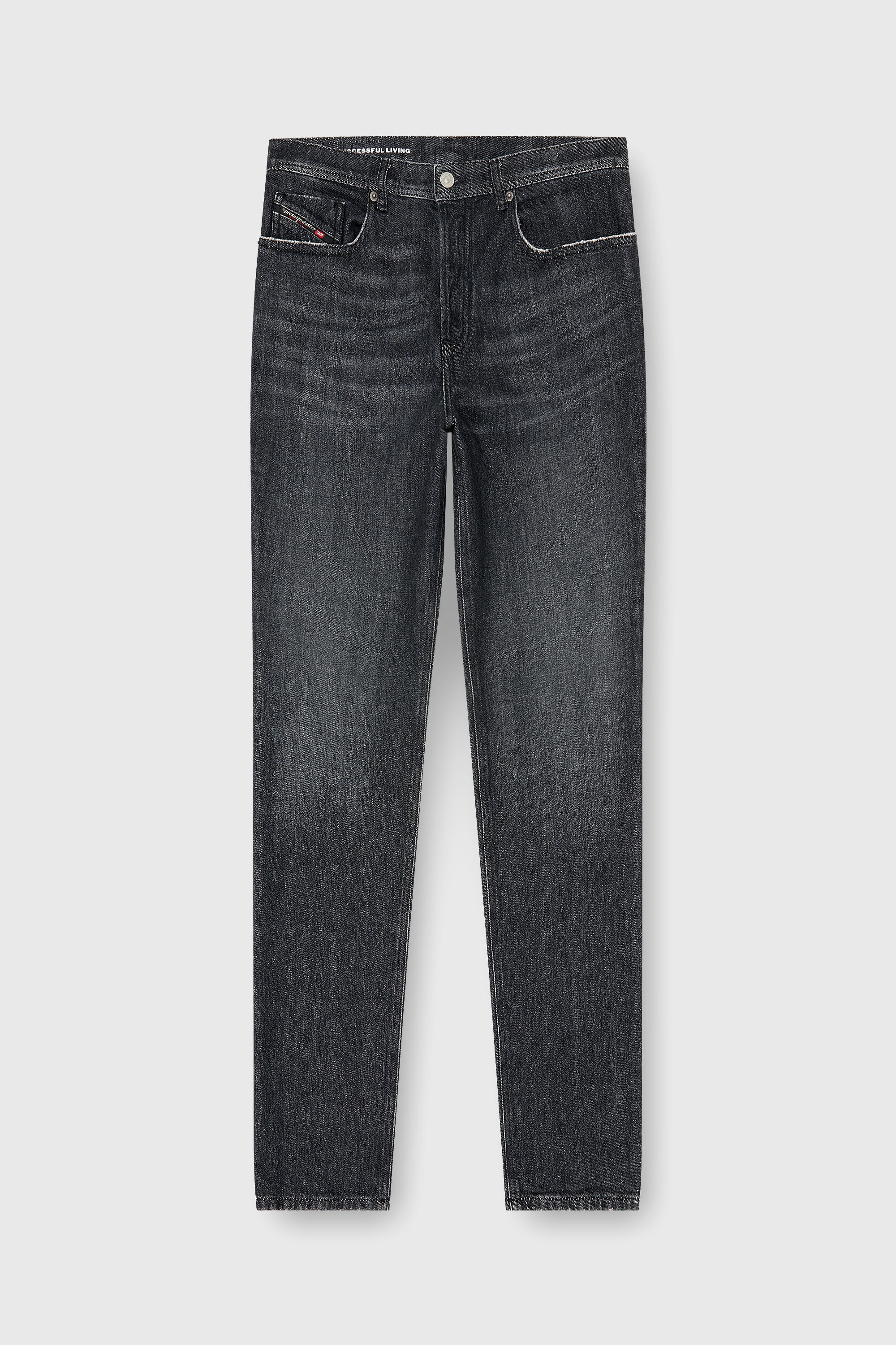 Diesel - Regular Jeans 2023 D-Finitive 09P79 Uomo, Nero/Grigio scuro - Image 6
