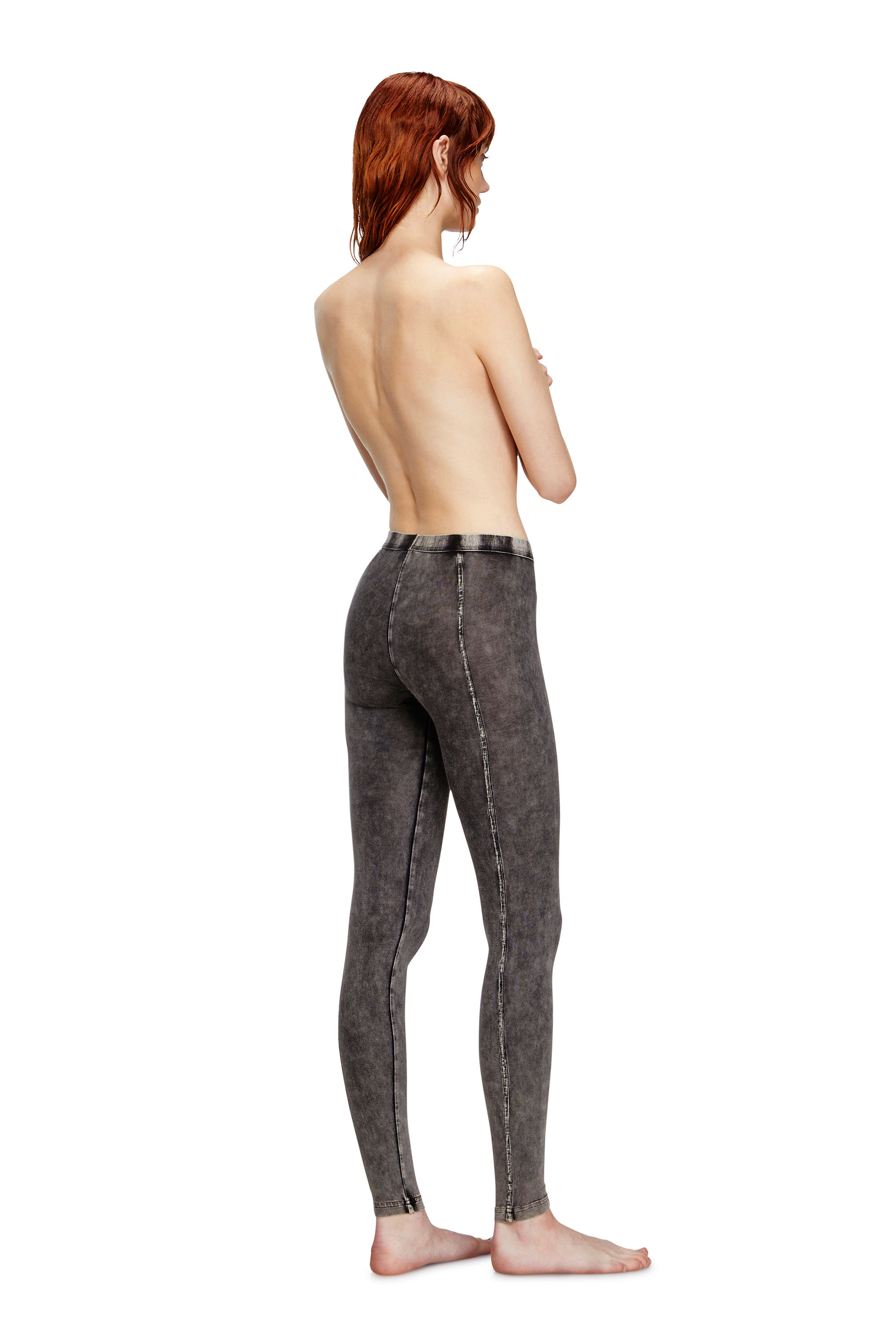 Diesel - ATHENA-DNM, Jeggings in jersey effetto denim Donna in Nero - 3
