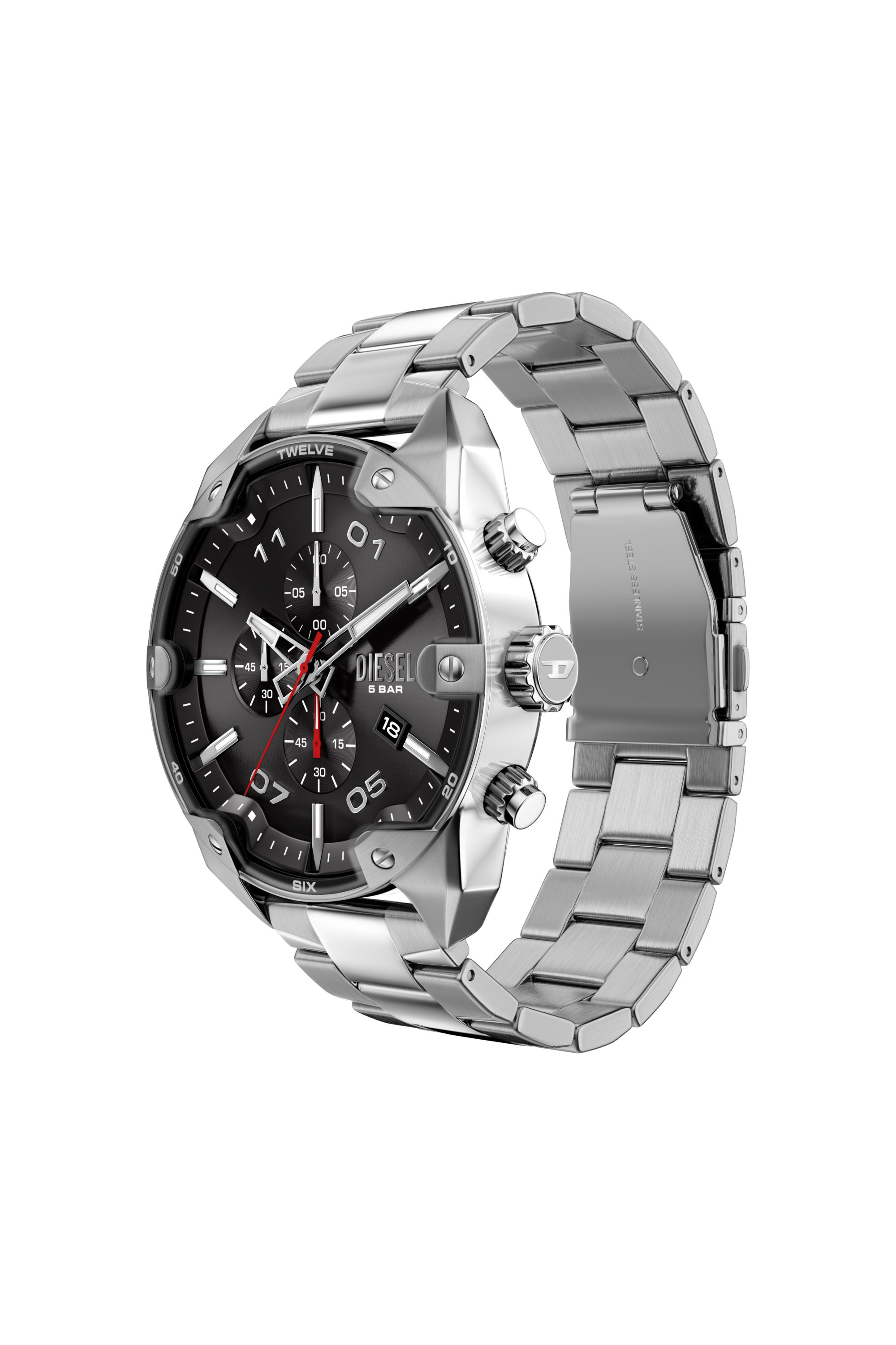 Diesel - DZ4709 WATCH, Orologio Spiked in acciaio inox Uomo in Argento - 2