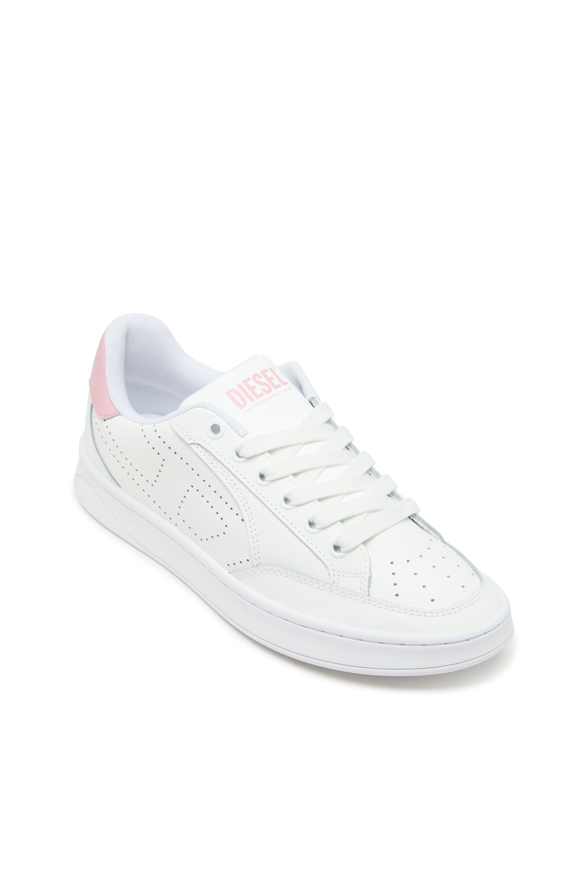 Diesel - S-DAKOTA LOW W, S-Dakota-Sneaker in pelle con logo perforato Donna in Multicolor - 6