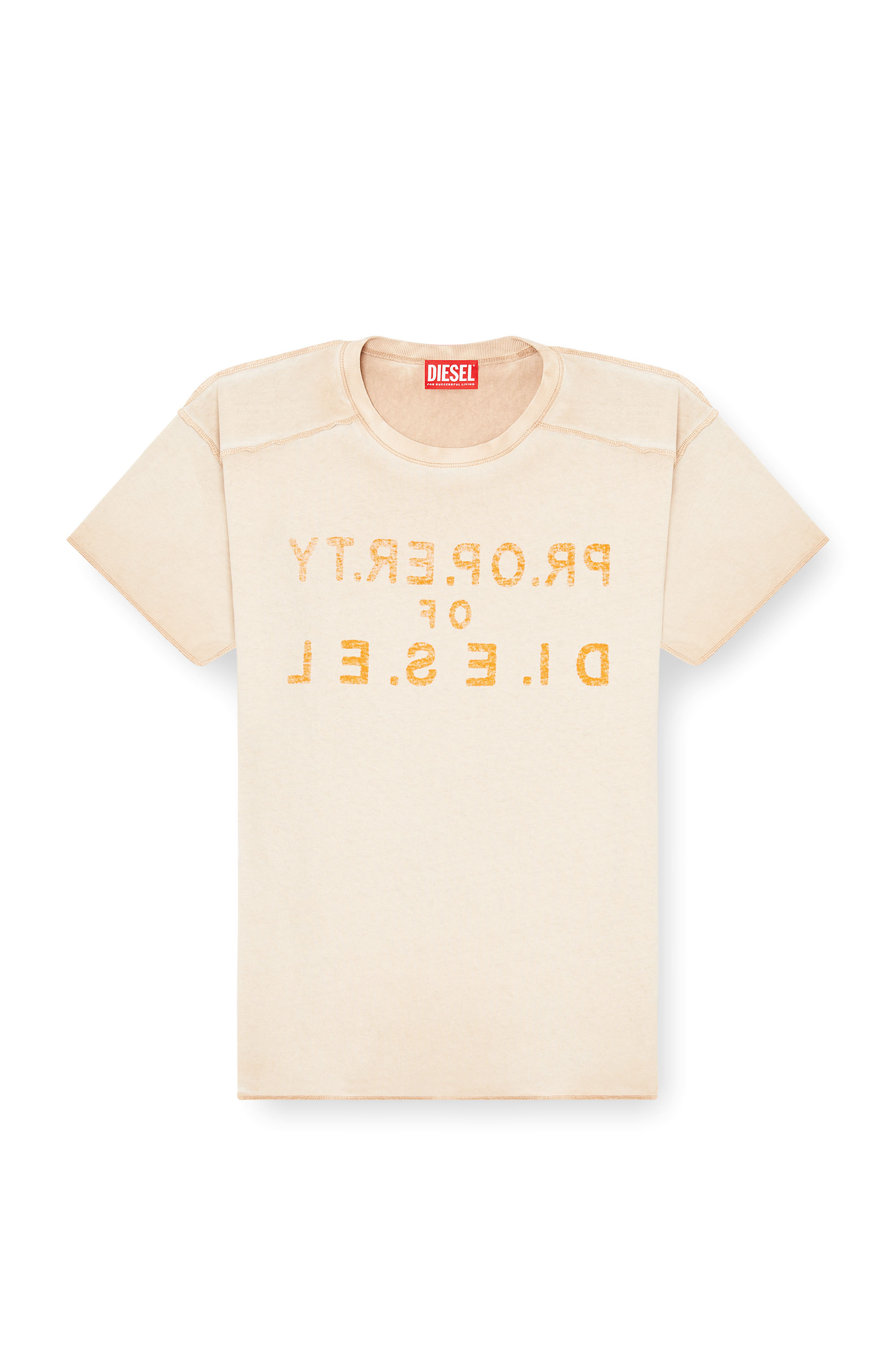 Diesel - T-ILY, T-shirt regular in cotone con applicazione D Donna in ToBeDefined - 2