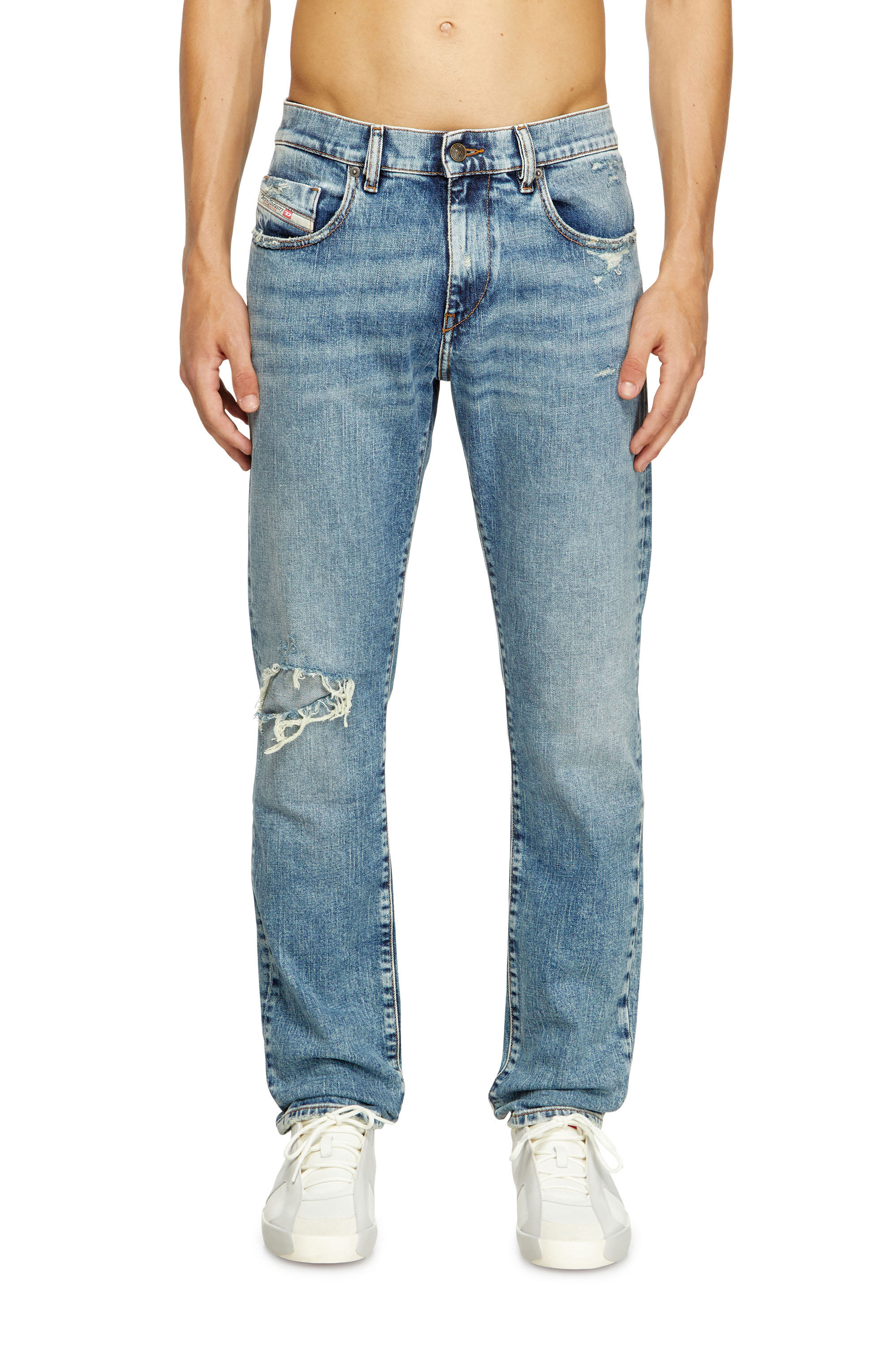 Diesel - Slim Jeans 2019 D-Strukt 09L34 Uomo, Blu Chiaro - Image 1