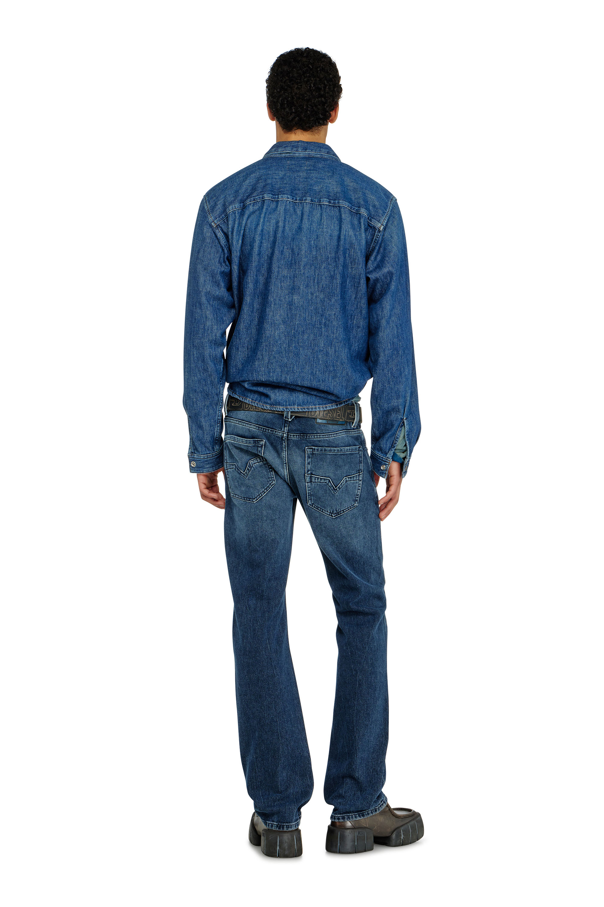 Diesel - Regular Jeans 1985 Larkee 0KBBM Uomo, Blu Scuro - Image 4