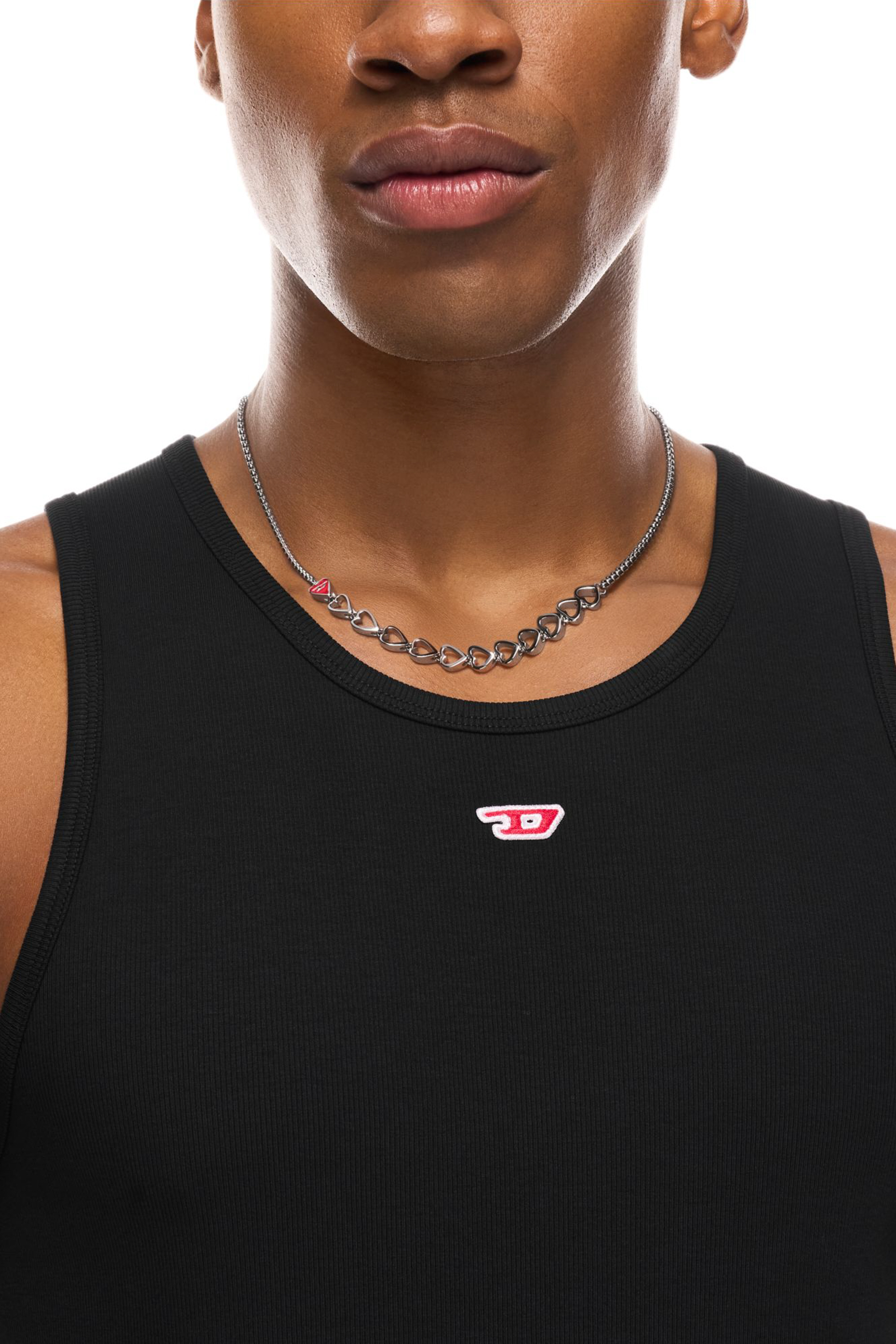 Diesel - DX166640 JEWELLERY, Collana con catena in acciaio inox Unisex in Argento - 4