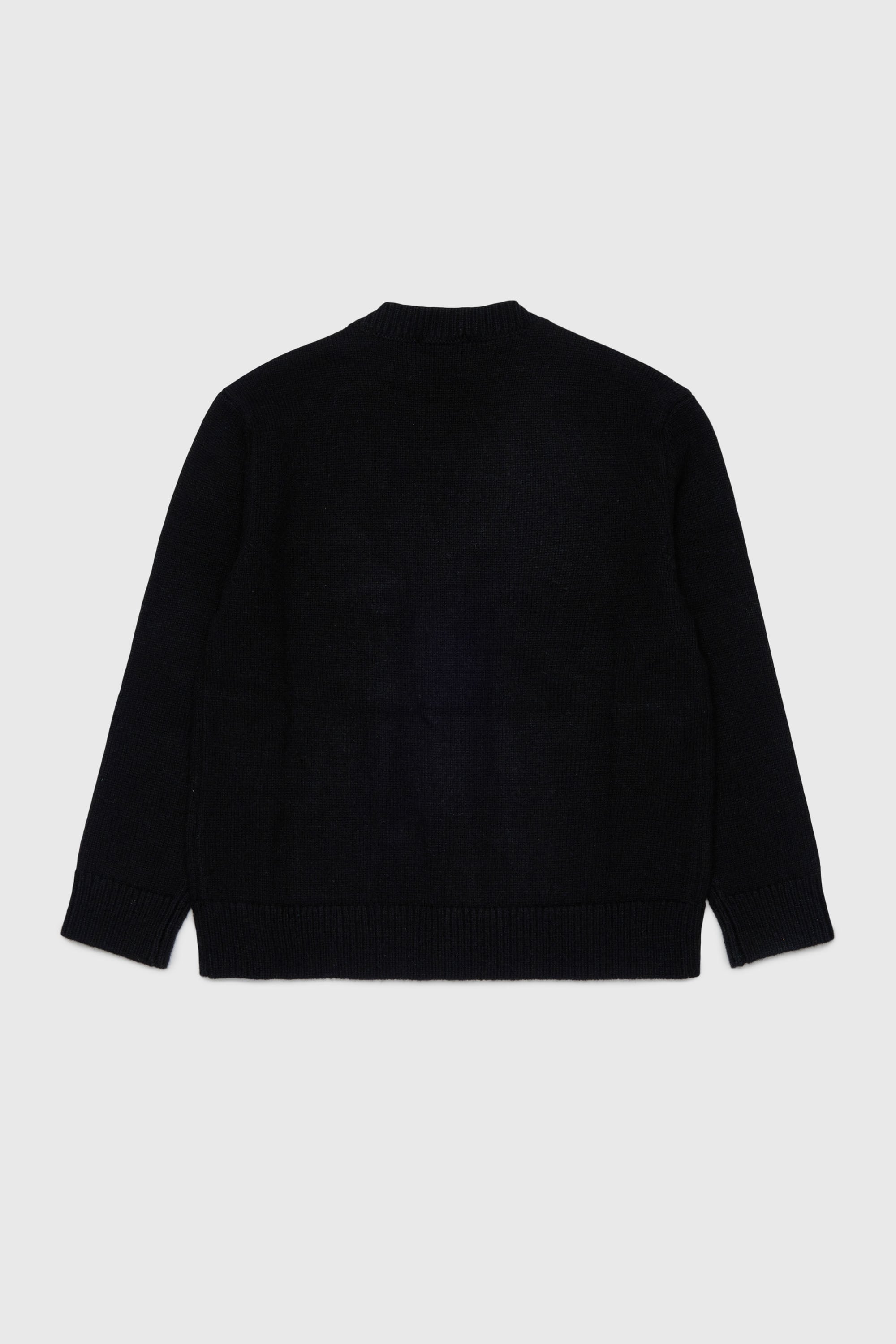 Diesel - KLABO CARDIGAN OVER, Cardigan in cachemire con logo Oval D Uomo in Nero - 2