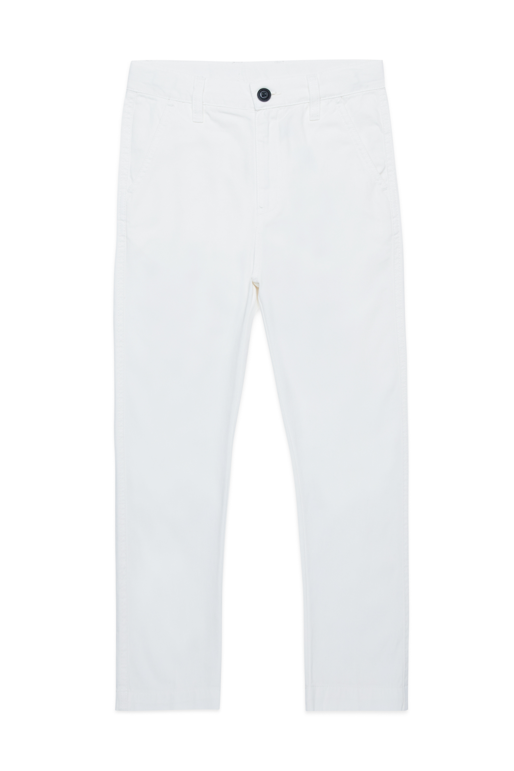 Diesel - PBAS, Man Cotton chinos with Oval D embroidery in White - Image 1
