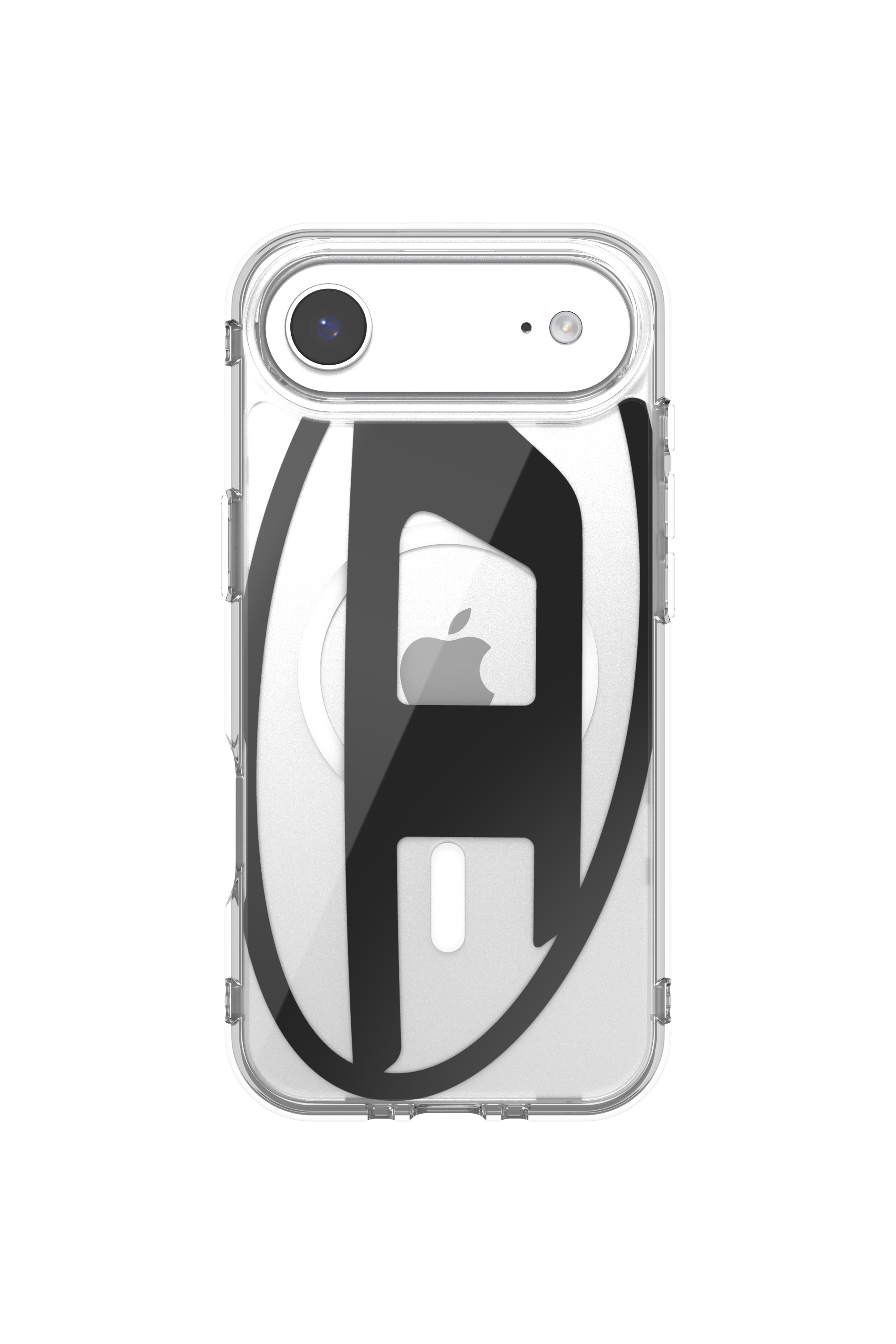 Diesel - 60416 AOP CASE, Unisex's Oval D metallic case with magsafe for iPhone 17 Air in Black - 2