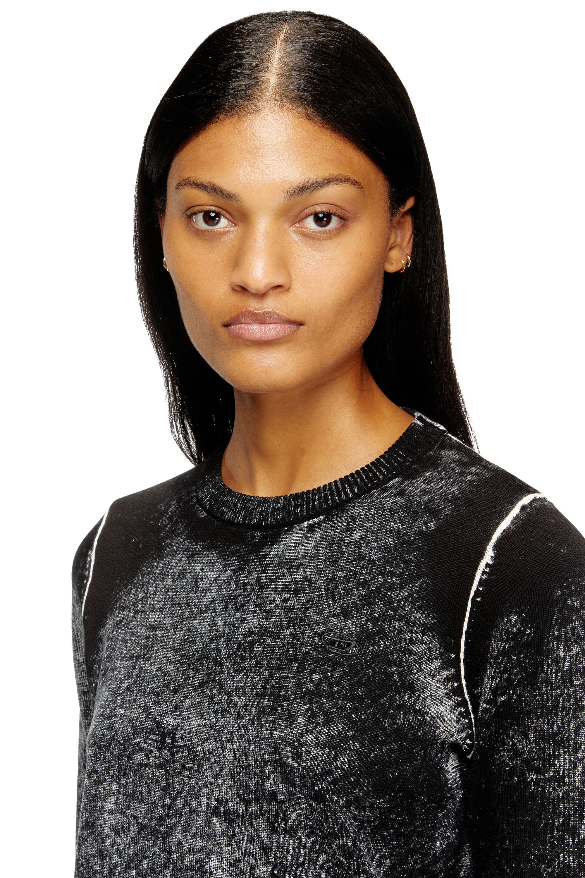 Diesel - M-LOVRE, Maglia con stampa interna sfumata Donna in Multicolor - 5