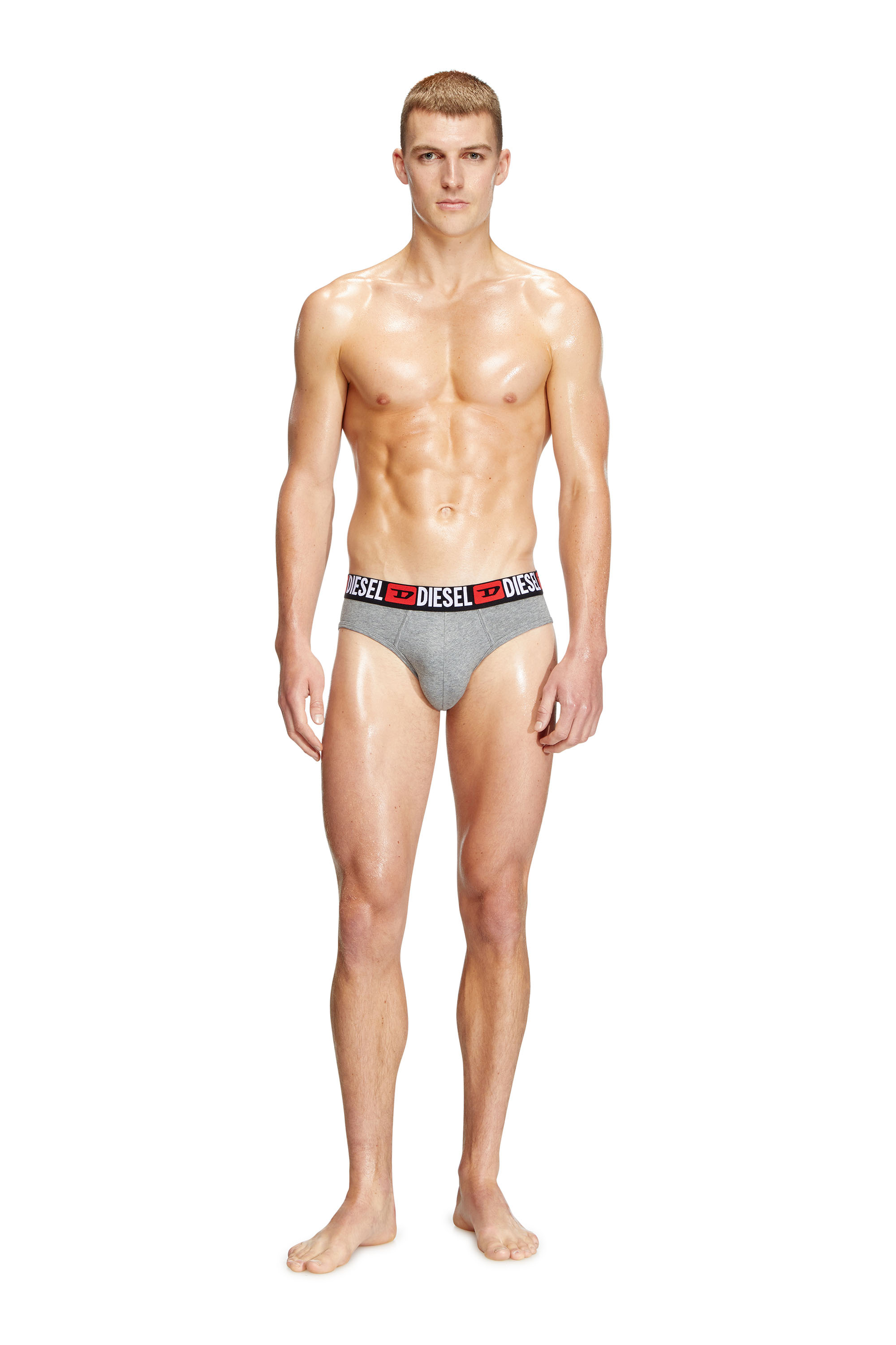 Diesel - UMBR-ANDRETHREEPACK, Set di tre slip a tinta unita Uomo in Multicolor - 3