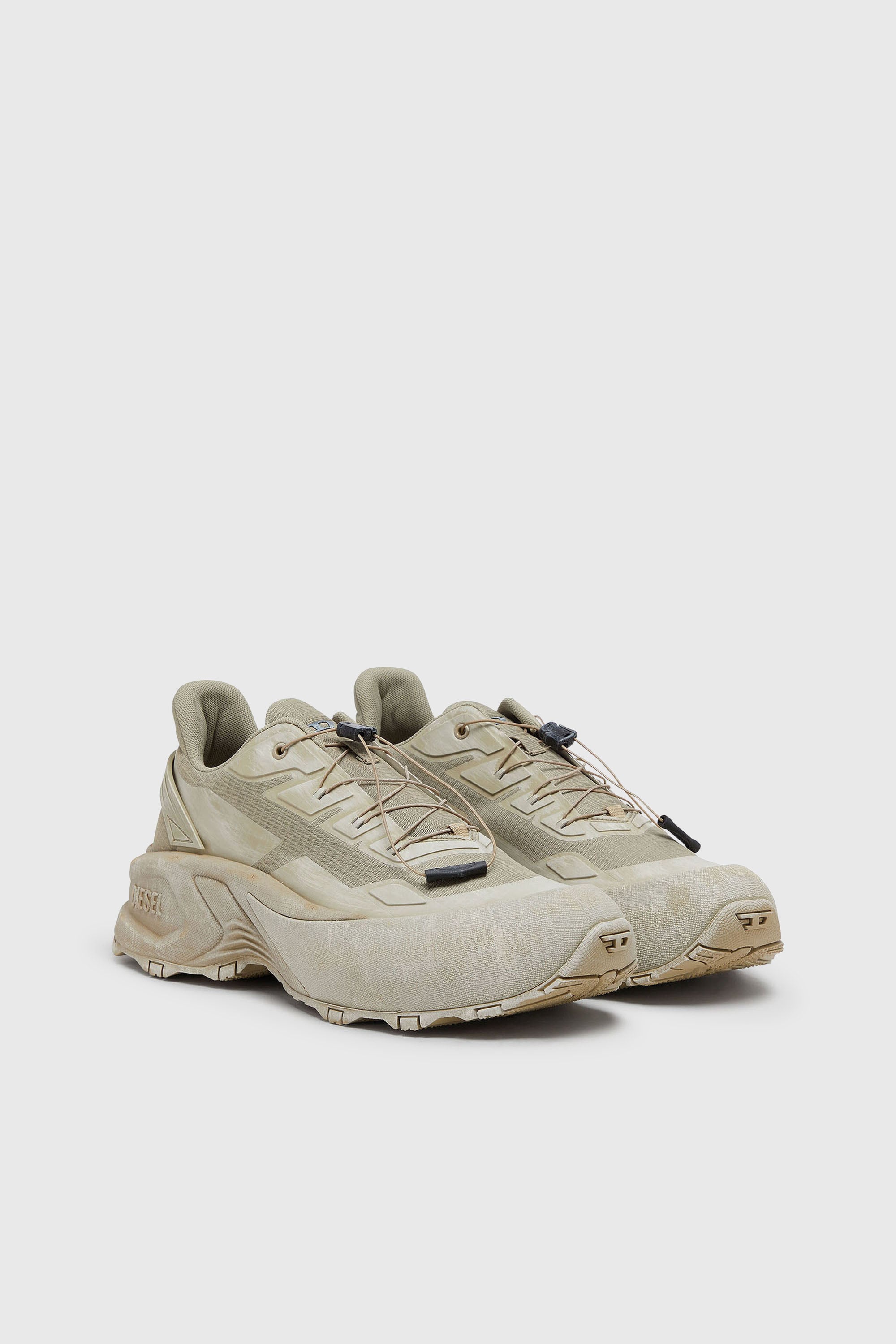 Diesel - D-CAGE RUNNER, D-Cage-Sneaker in ripstop distressed Uomo in Verde - 2
