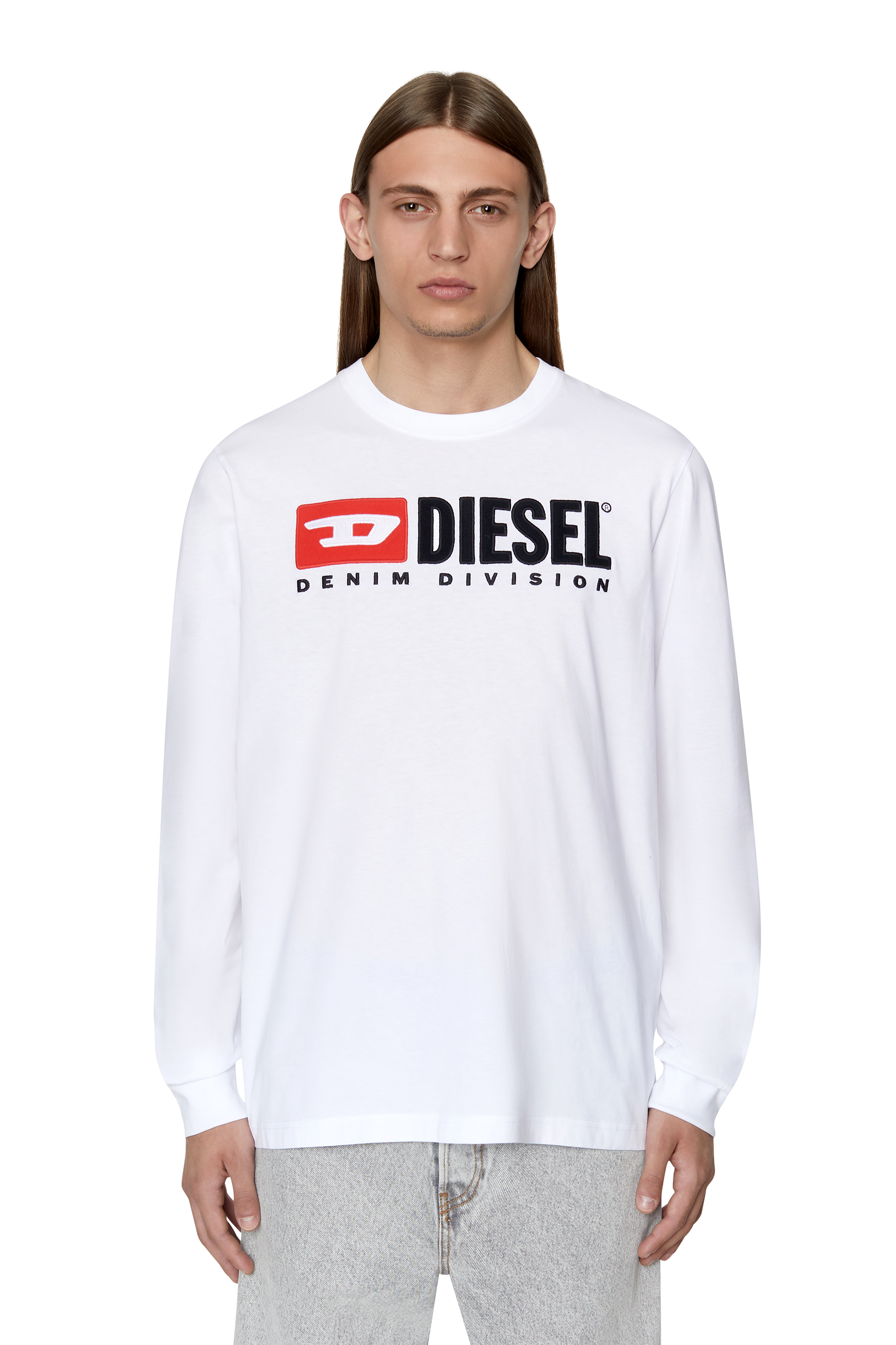 Diesel - T-JUST-LS-DIV, Bianco - Image 1