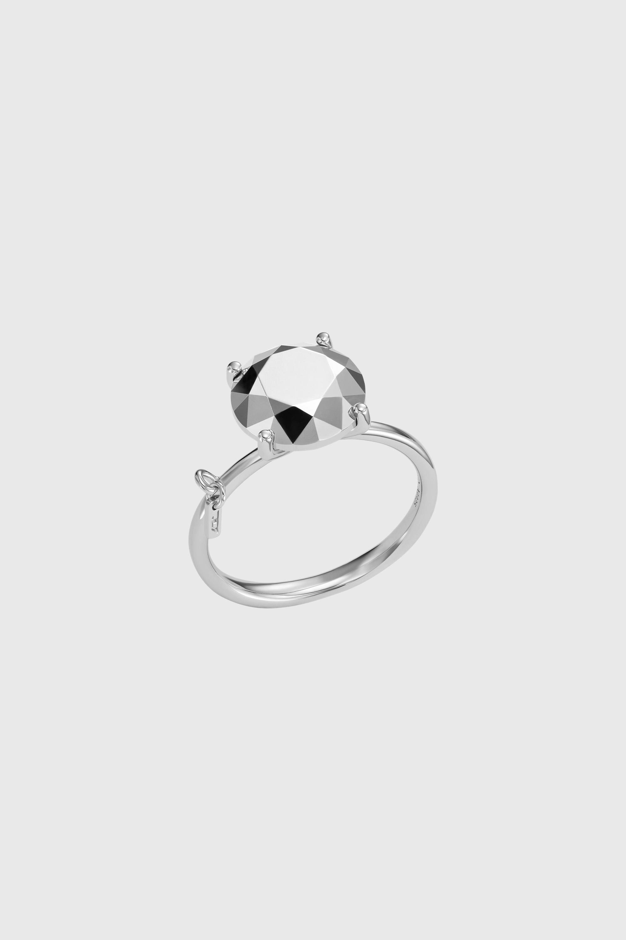 Diesel - DL1353040 STERLING SILVER JEWEL, Anello taglio diamante in argento sterling Unisex in Argento - 1