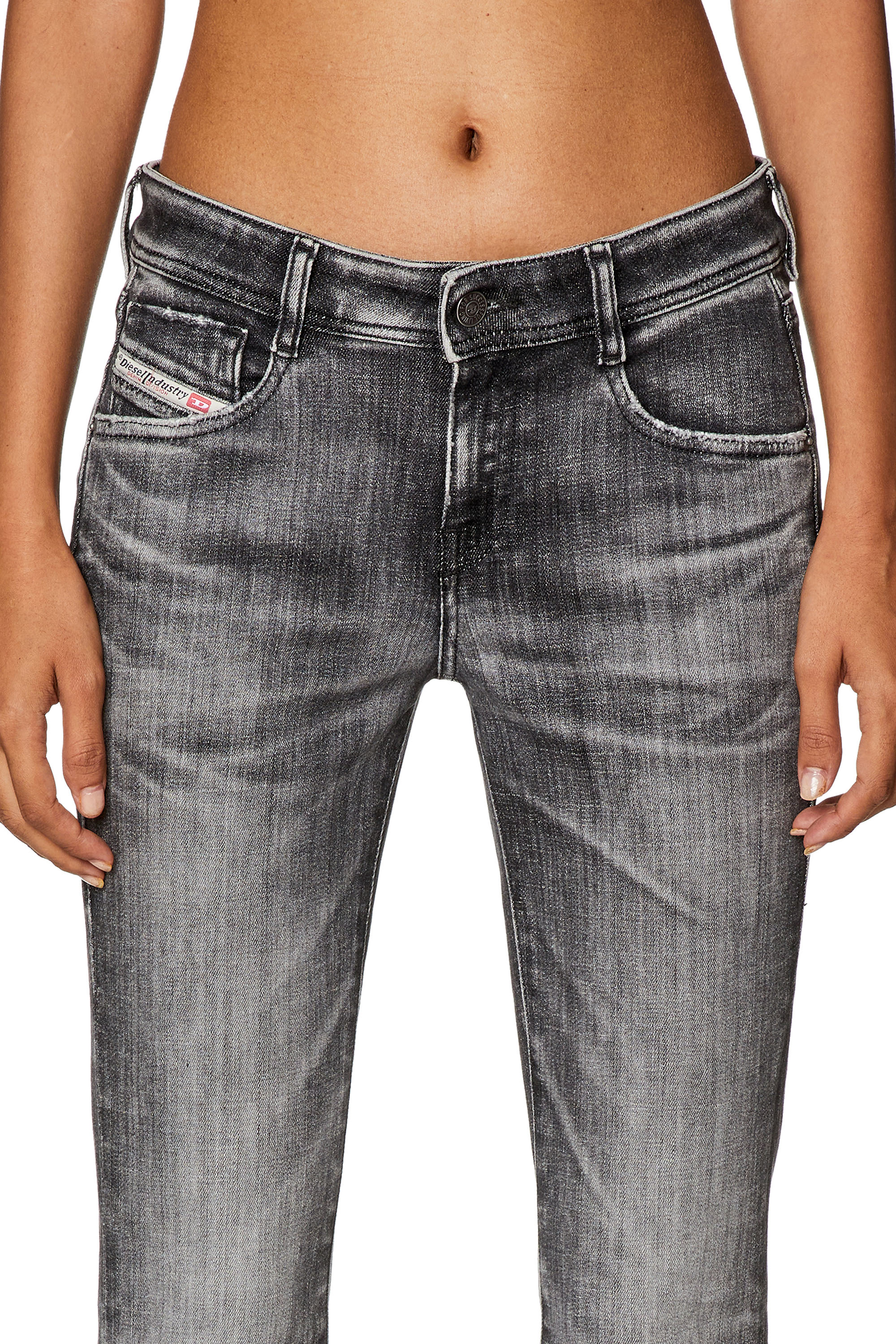 Diesel - Bootcut and Flare Jeans 1969 D-Ebbey 09G38, Nero/Grigio scuro - Image 5