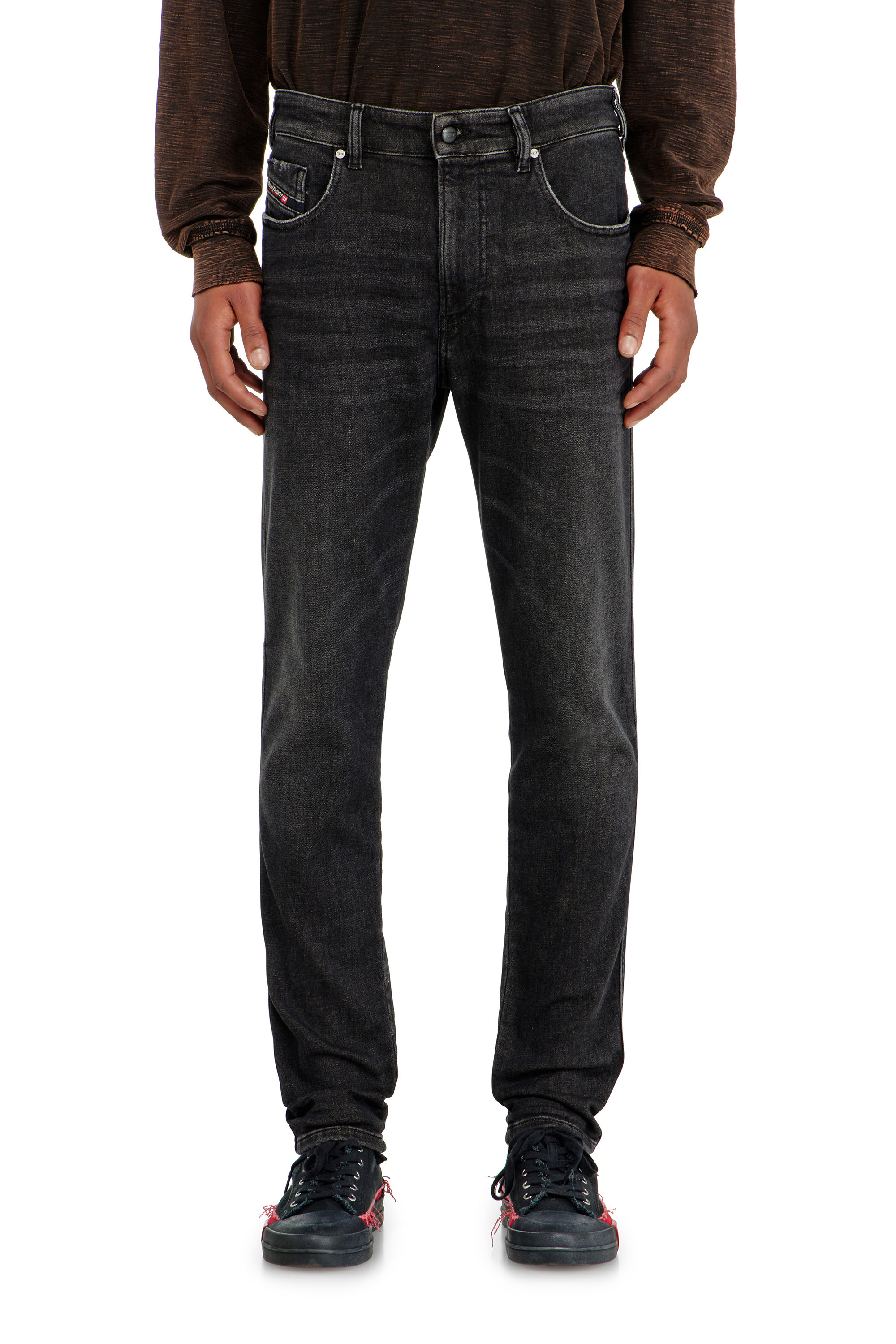Diesel - Slim 2062 D-Strukt Joggjeans&reg; 09P92 Uomo, Nero/Grigio scuro - Image 2