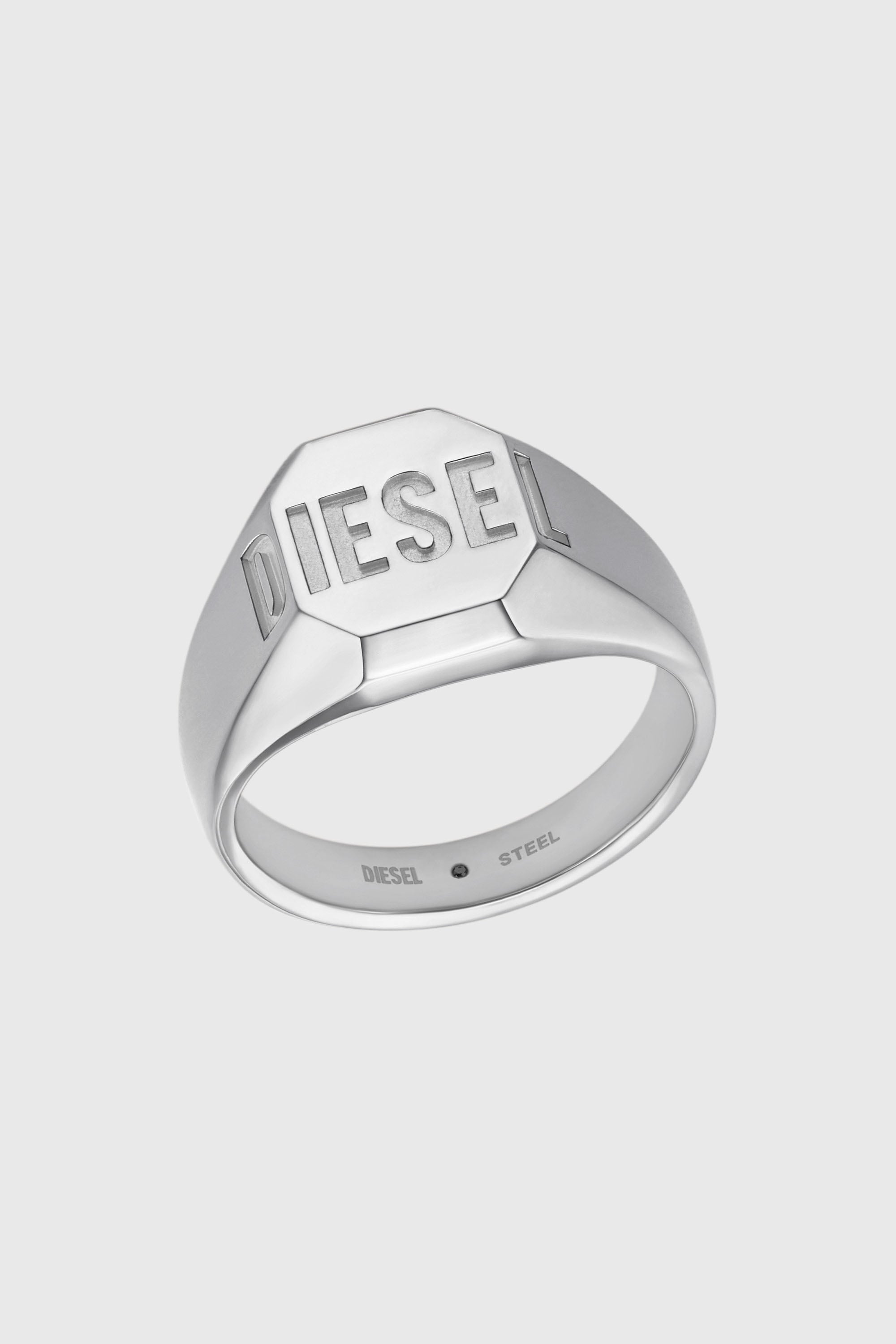 Diesel - DX1743040, Anello chevalier in acciaio inox Unisex in Argento - 1
