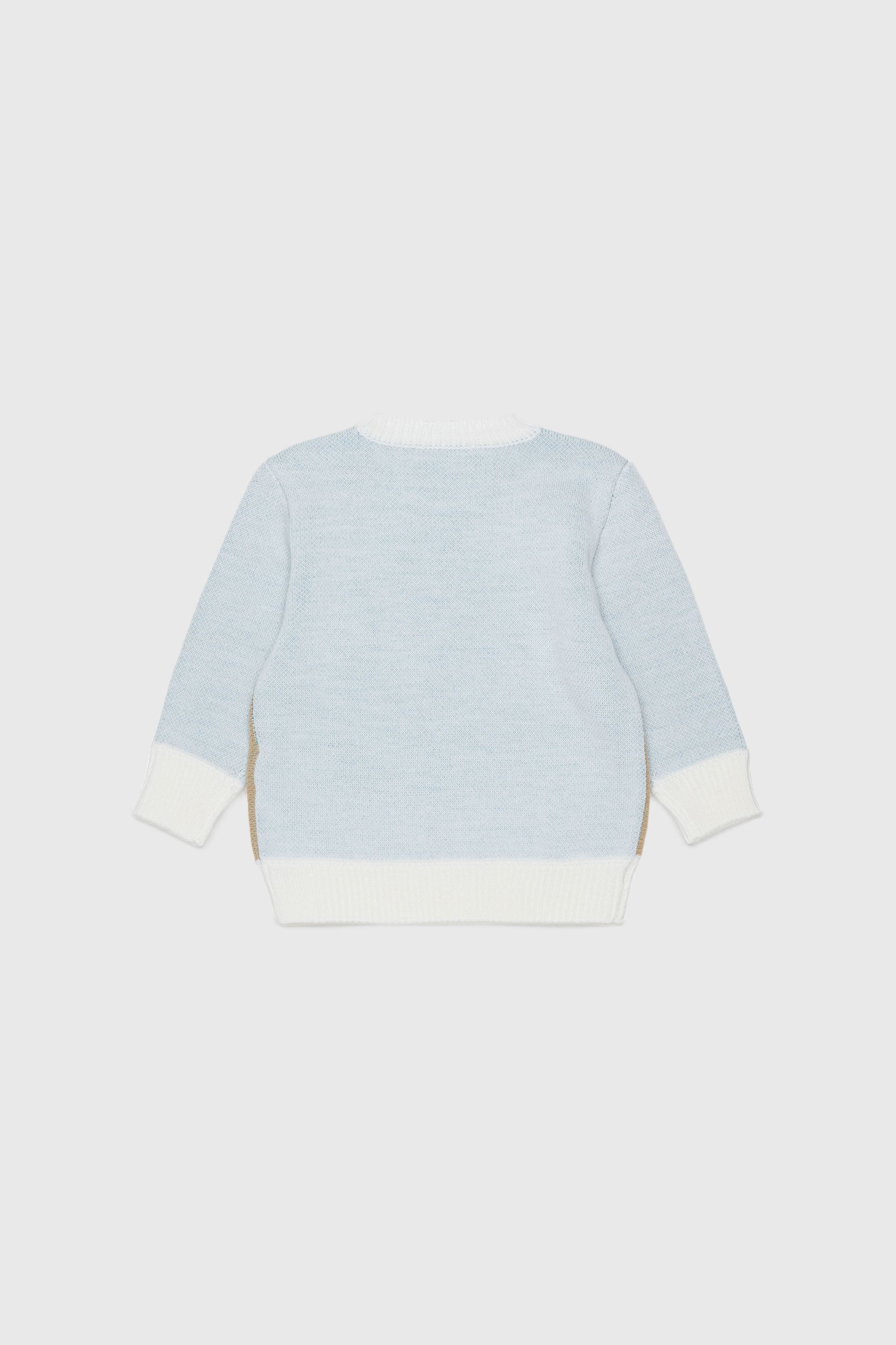 Diesel - KBLOB, Maglione in misto lana con logo Diesel Unisex in Bianco - 2