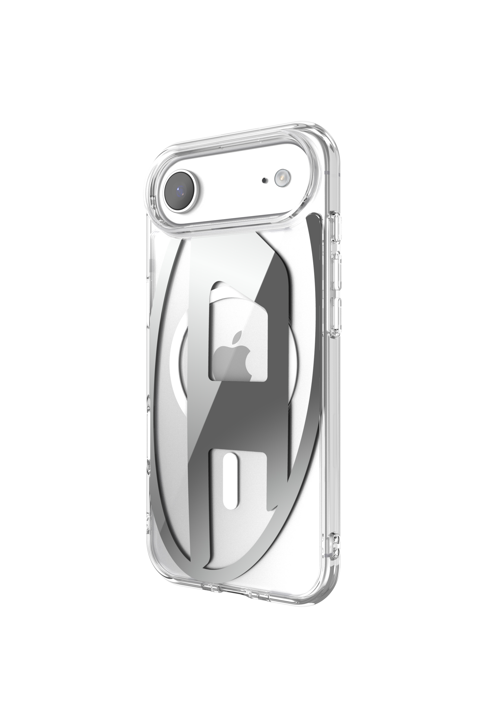 Diesel - 60412 AOP CASE, Custodia Oval D Metallic con Magsafe per iPhone 17 Air Unisex in Grigio - 4