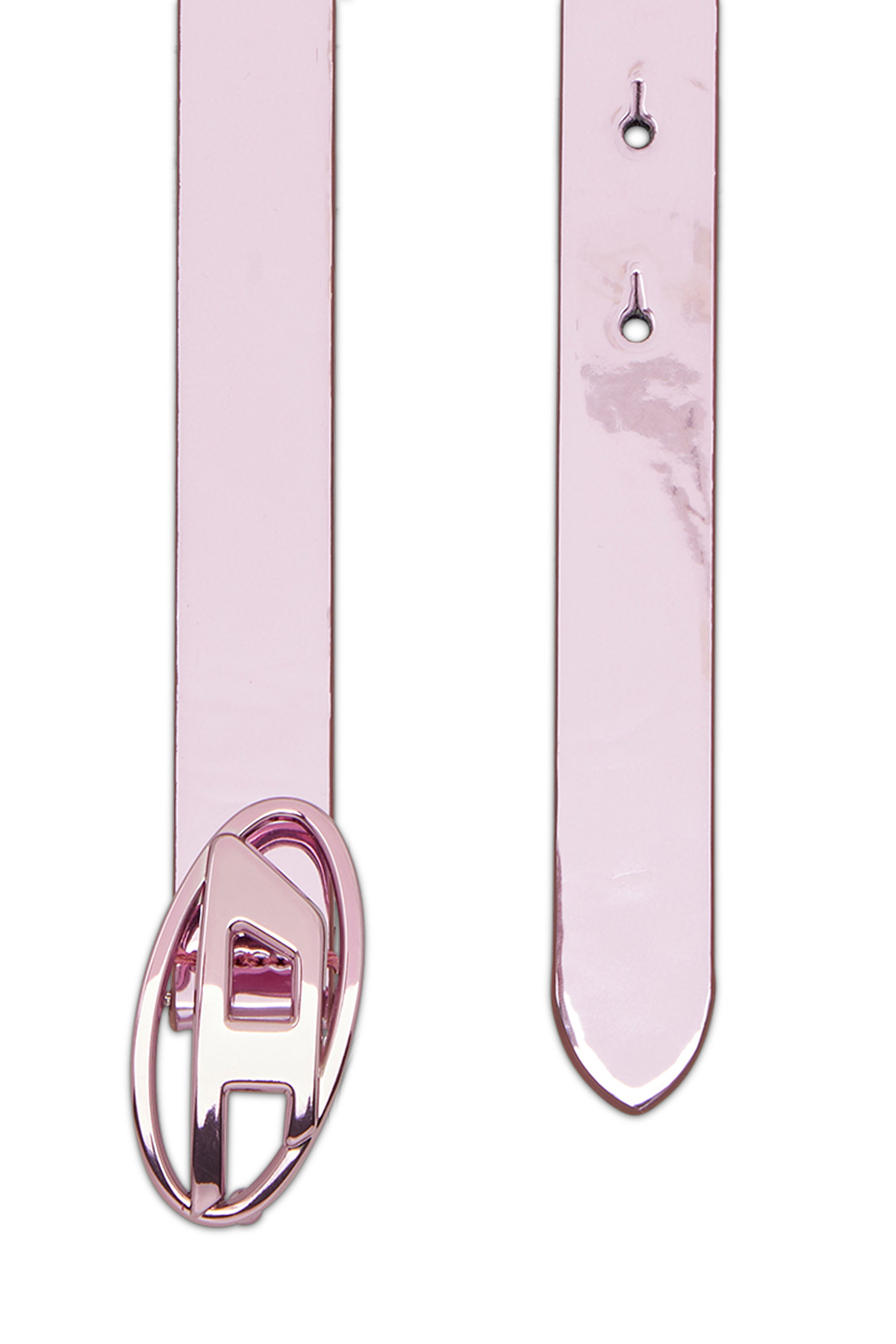 Diesel - B-1DR 20, Cintura 2 cm sottile metallizzata Donna in Rosa - 2