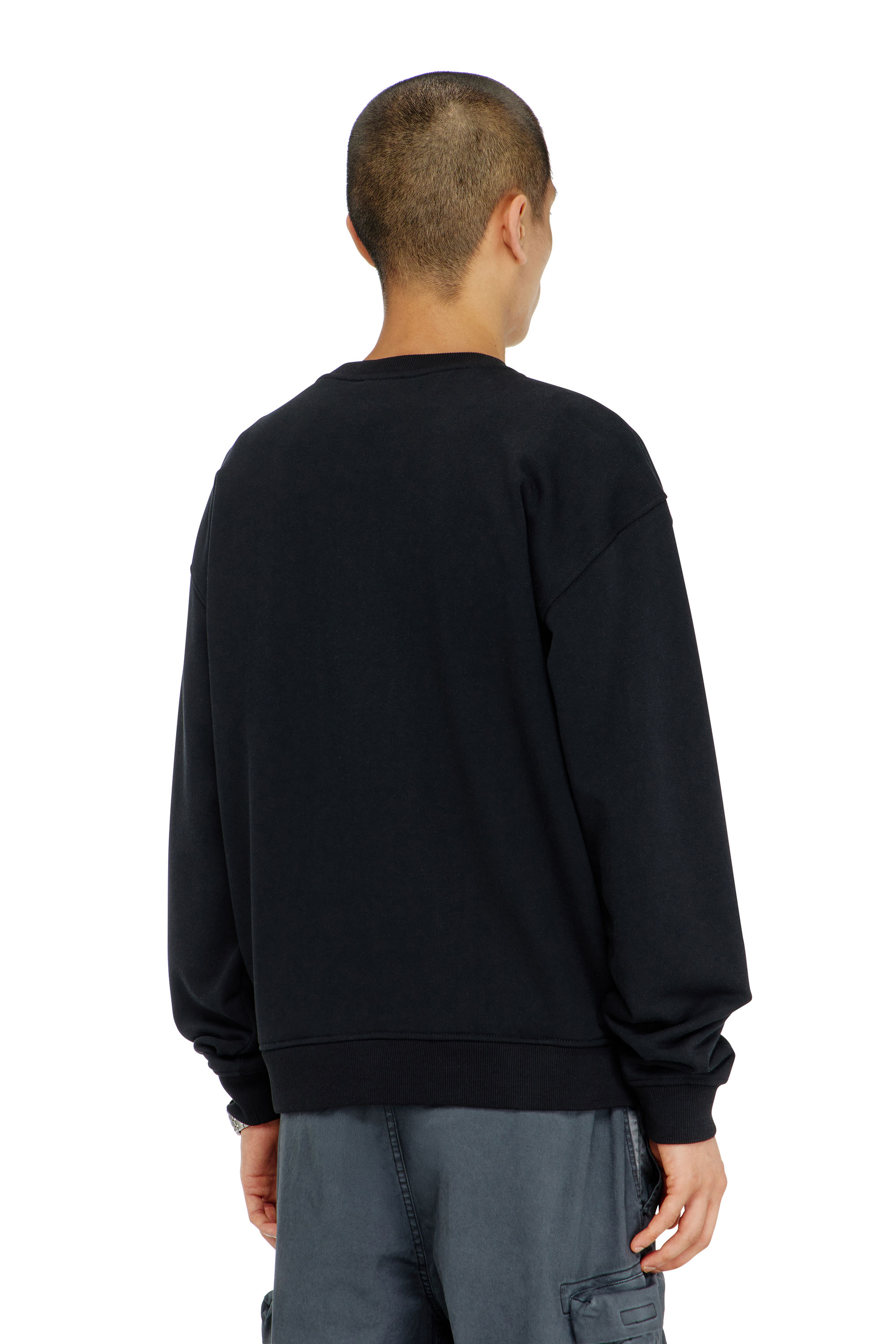Diesel - S-NORM-AA5, Felpa in cotone con micro ricamo logo Uomo in ToBeDefined - 4