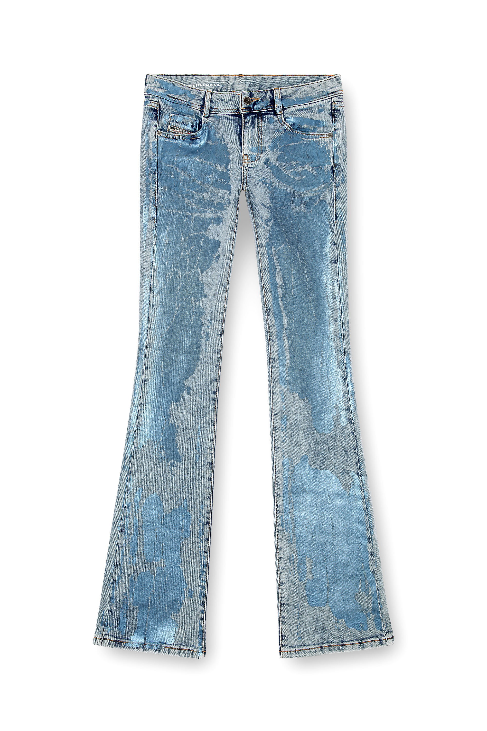 Diesel - Donna Bootcut and Flare Jeans 1969 D-Ebbey 0AJEU, Blu Chiaro - Image 5