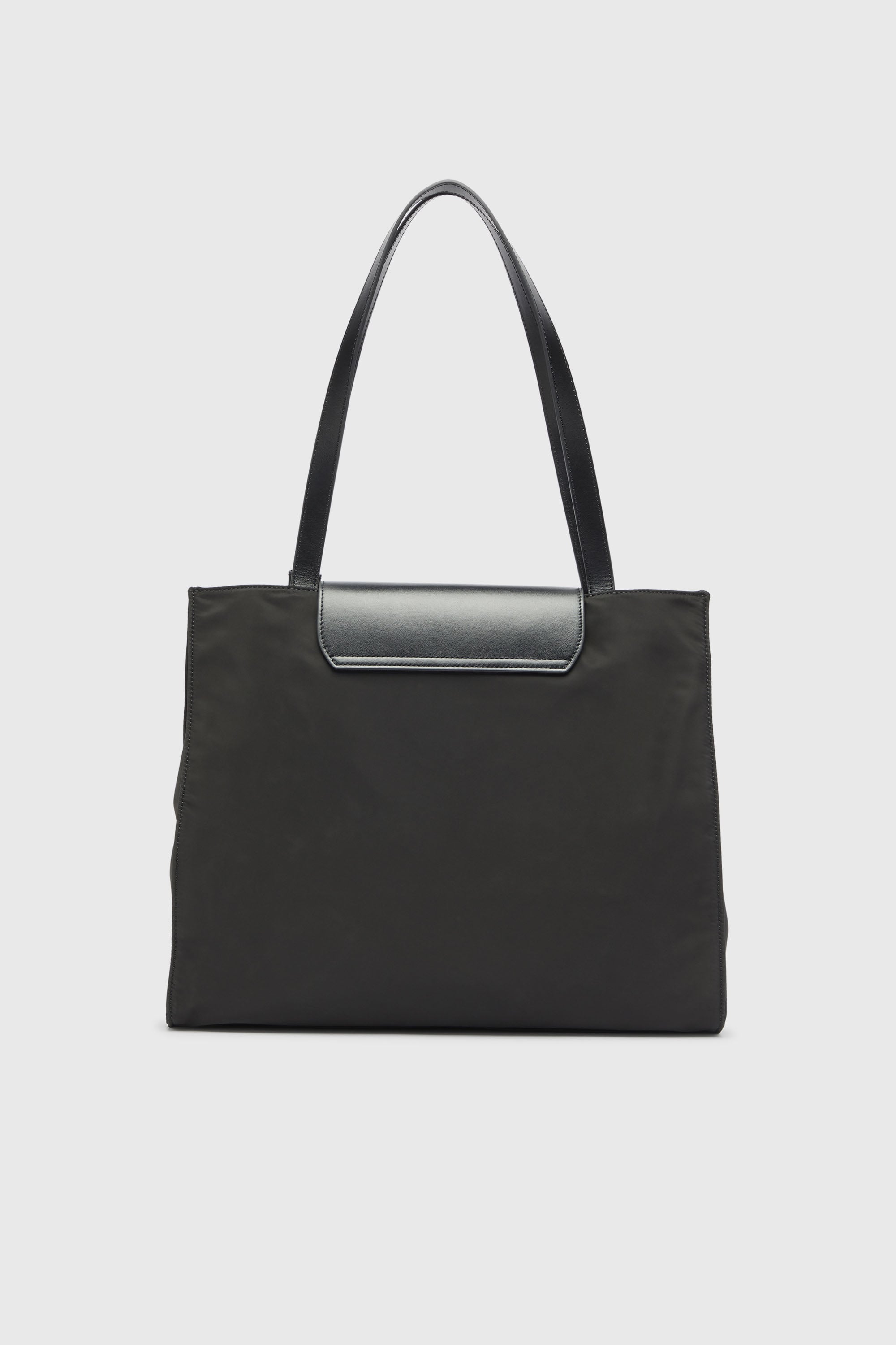 Diesel - 1DR TOTE E/W, 1DR - Shopping bag in nylon con patta in pelle Unisex in Nero - 2