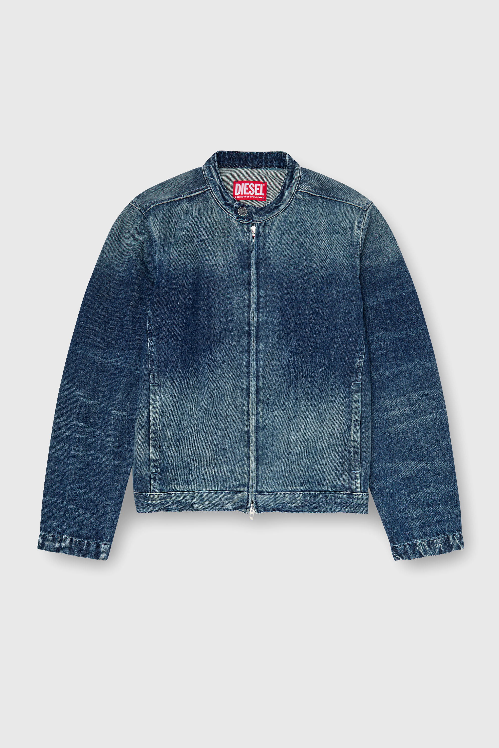 Diesel - D-GLORY-FSJ, Giacca moto in denim Uomo in Blu - 2