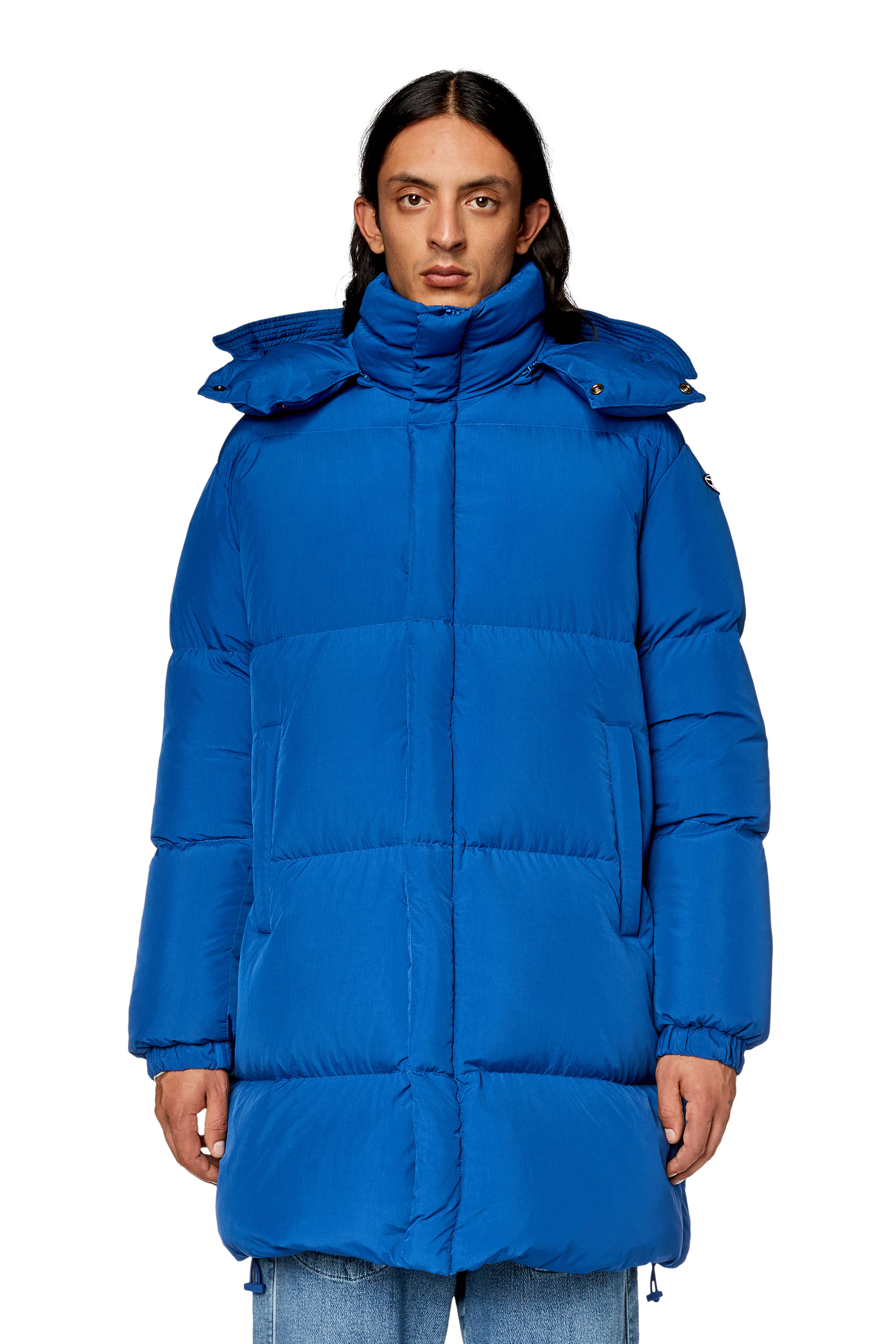 Diesel - W-ROLFYS-LONG, Piumino con trattamento ViralOff® Uomo in Blu - 5