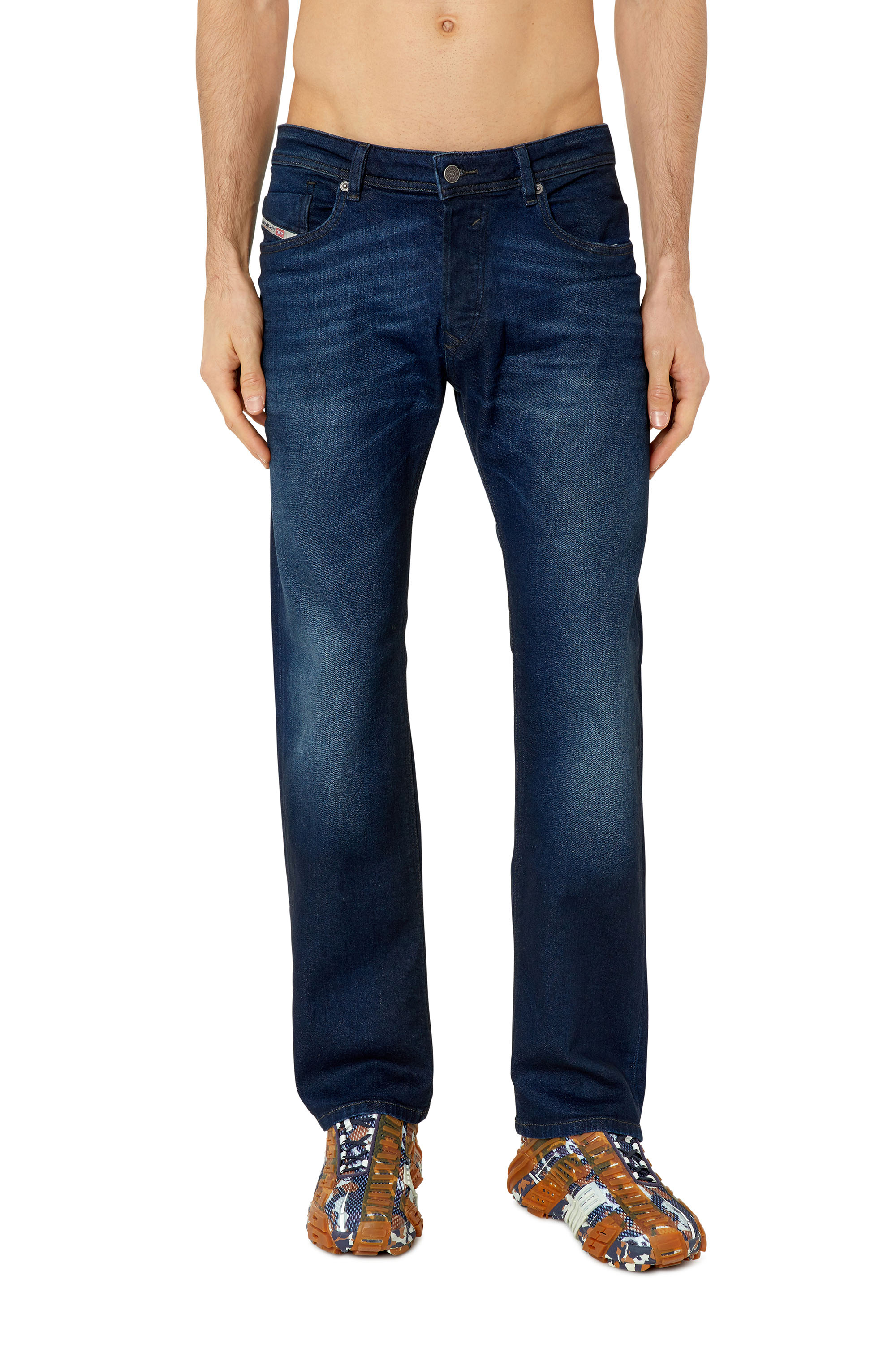 Diesel - Straight Jeans Waykee E814W, Blu medio - Image 2