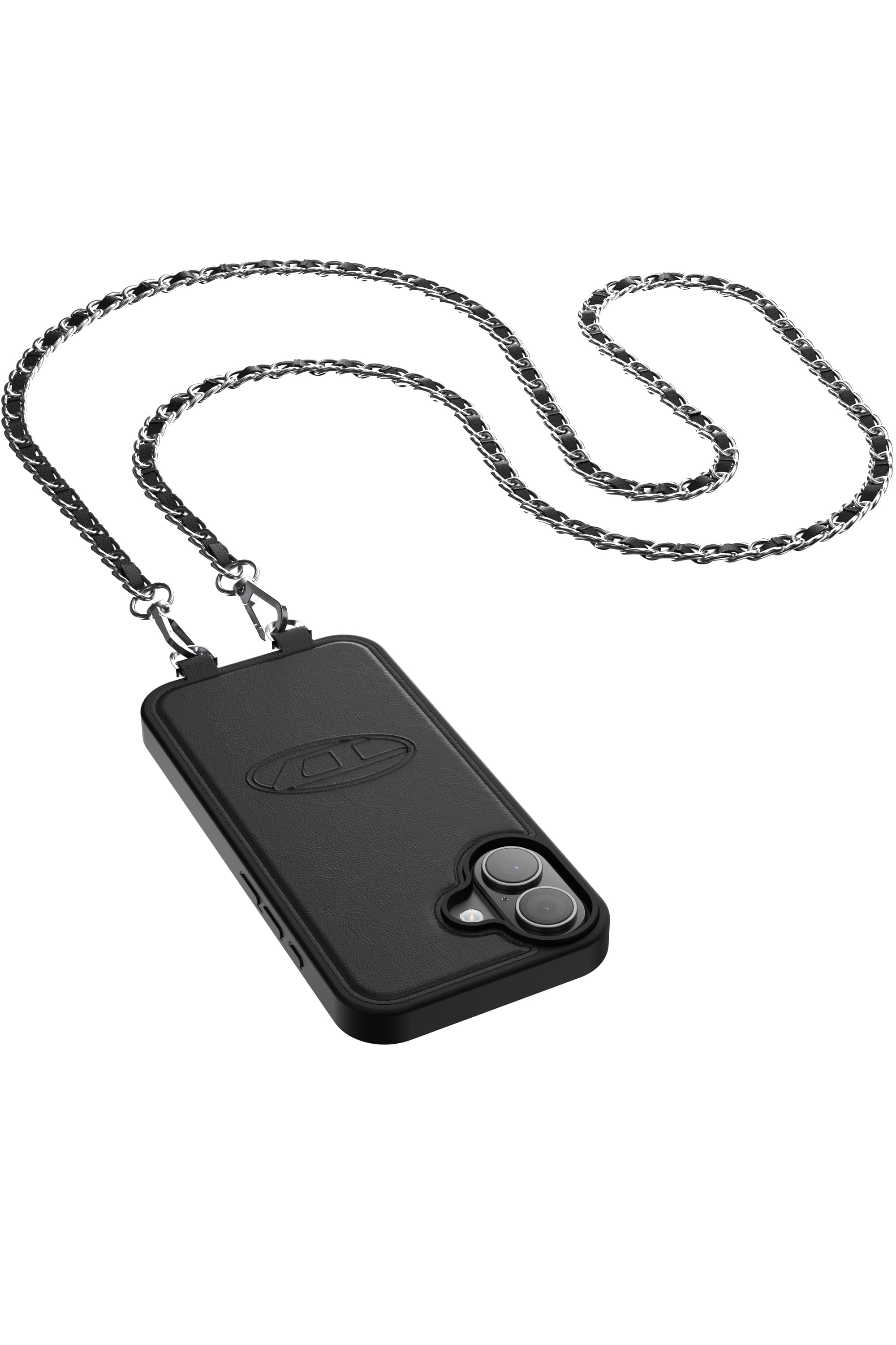 Diesel - 60661 MOULDED CASE, Cover Oval D con cinturino e MagSafe per iPhone 17 Unisex in Nero - 2