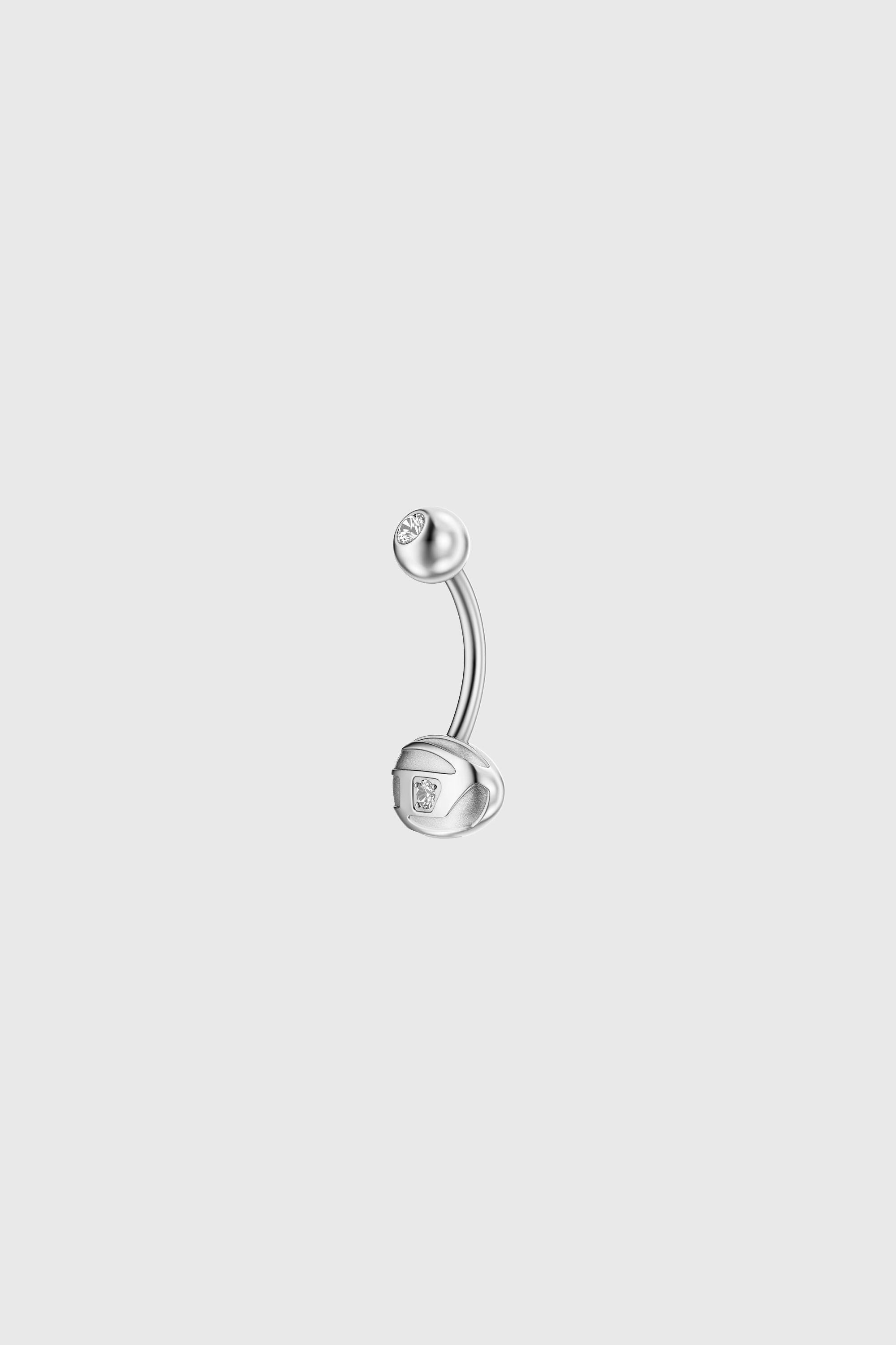 Diesel - DX1698040 JEWELLERY, Gioiello per ombelico in acciaio inox Unisex in Argento - 1