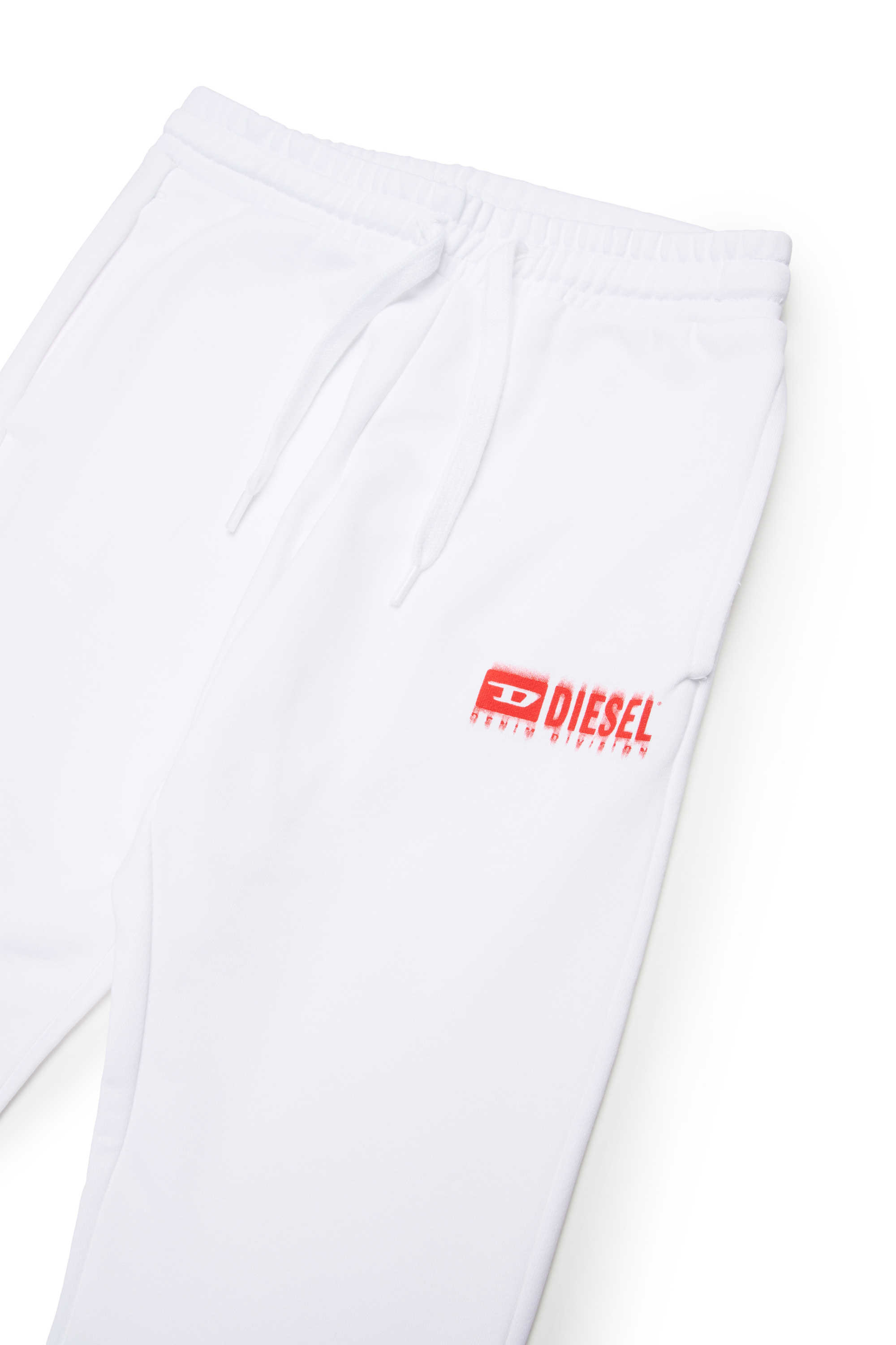 Diesel - PBASEL, Pantaloni tuta con logo dégradé Uomo in Bianco - 3