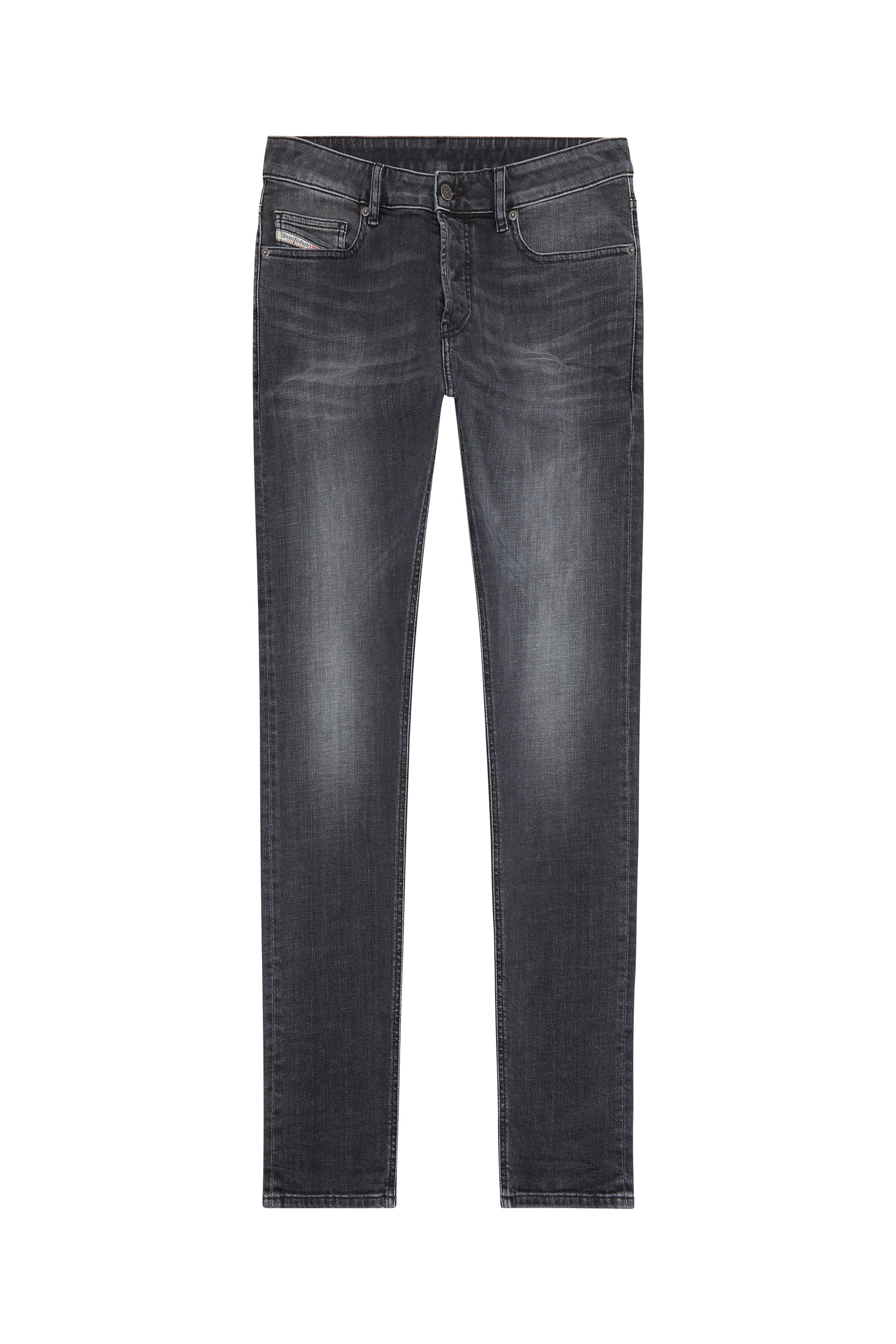 Diesel - Slim Jeans D-Luster 09G82, Nero/Grigio scuro - Image 5
