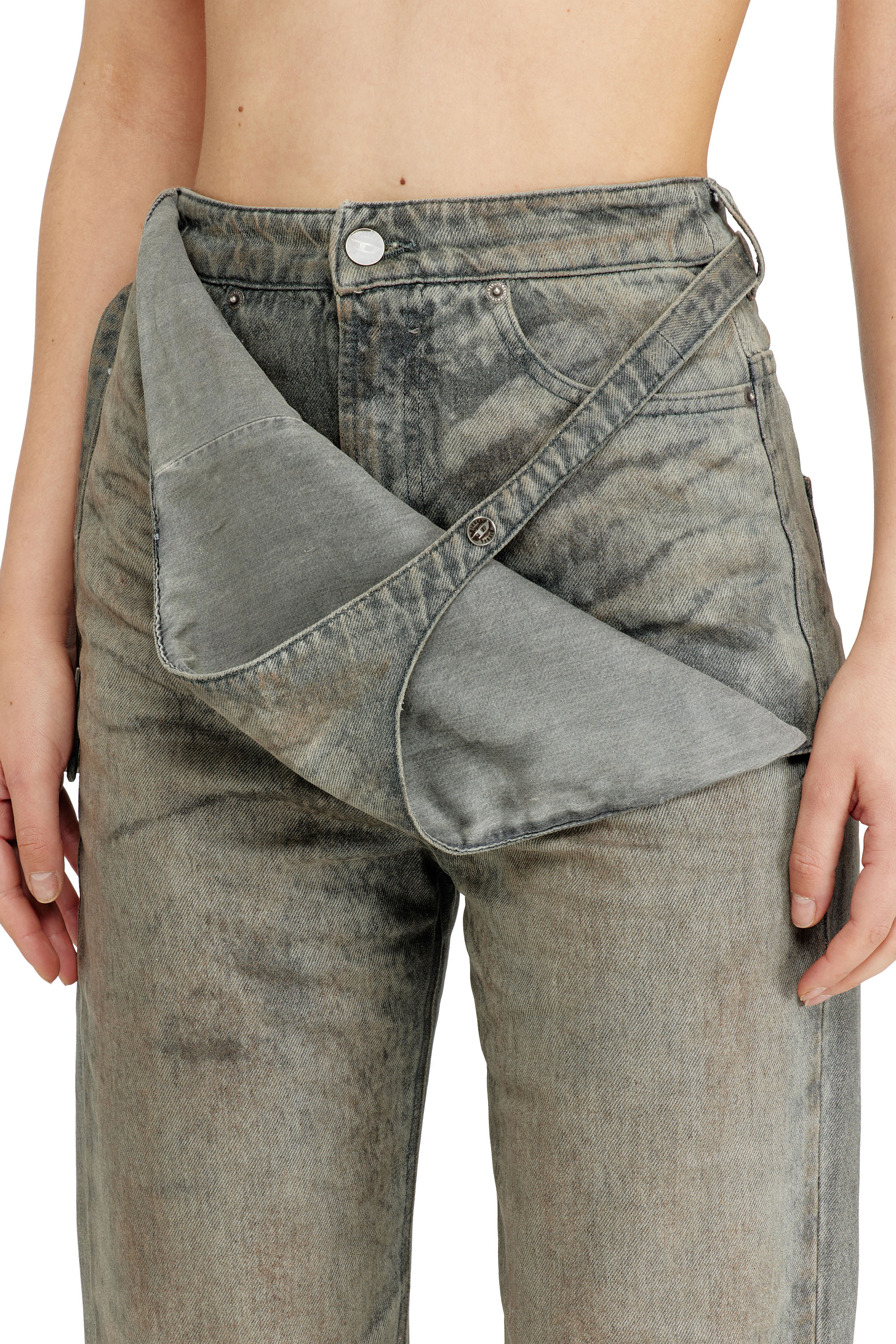 Diesel - Slim Jeans D-THALIRA 09P24 Donna, Grigio - Image 4