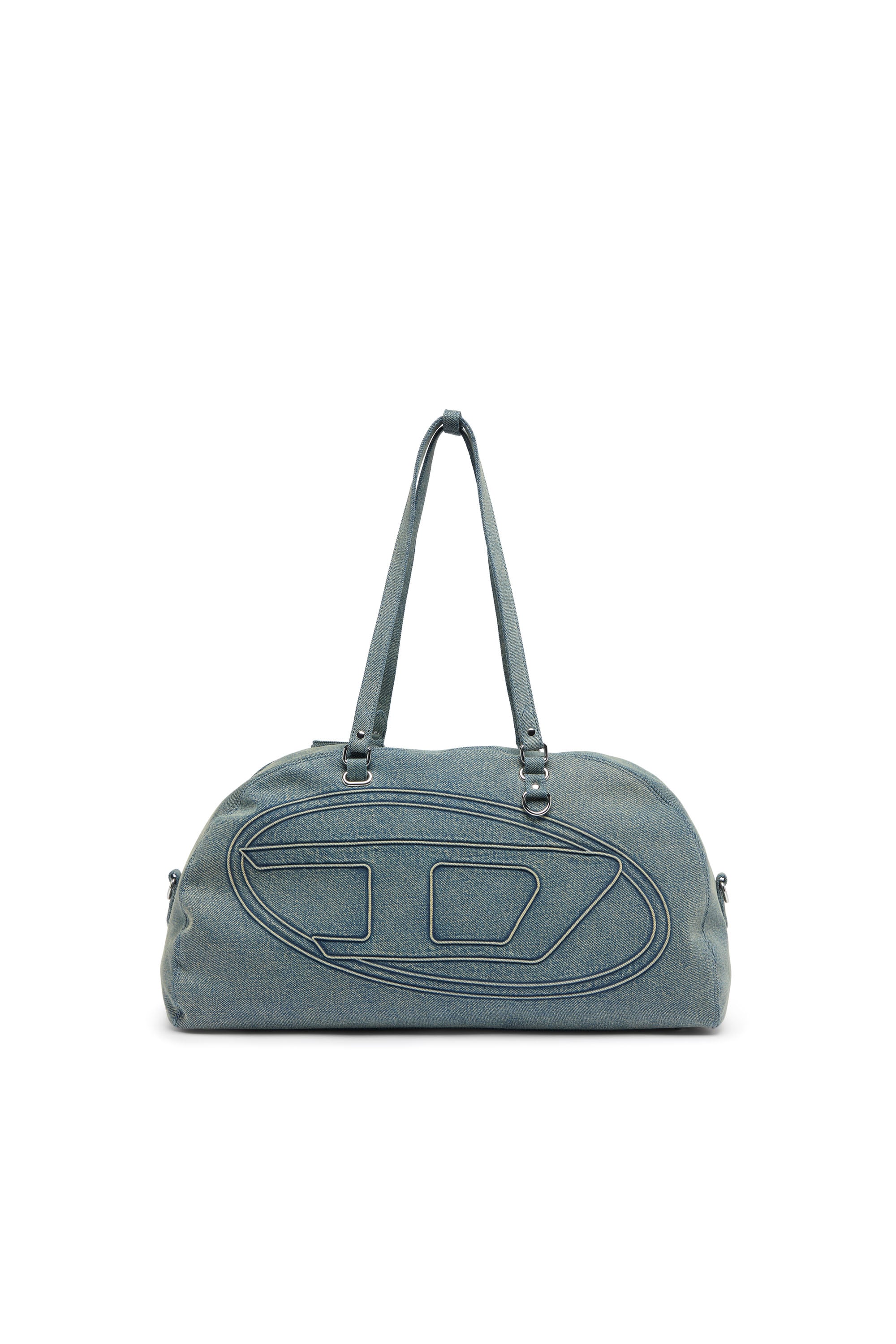 Diesel - 1DR DOME SOFT DUFFLE XL, 1DR Dome-Borsa duffle in denim con logo Oval D Unisex in Blu - 1