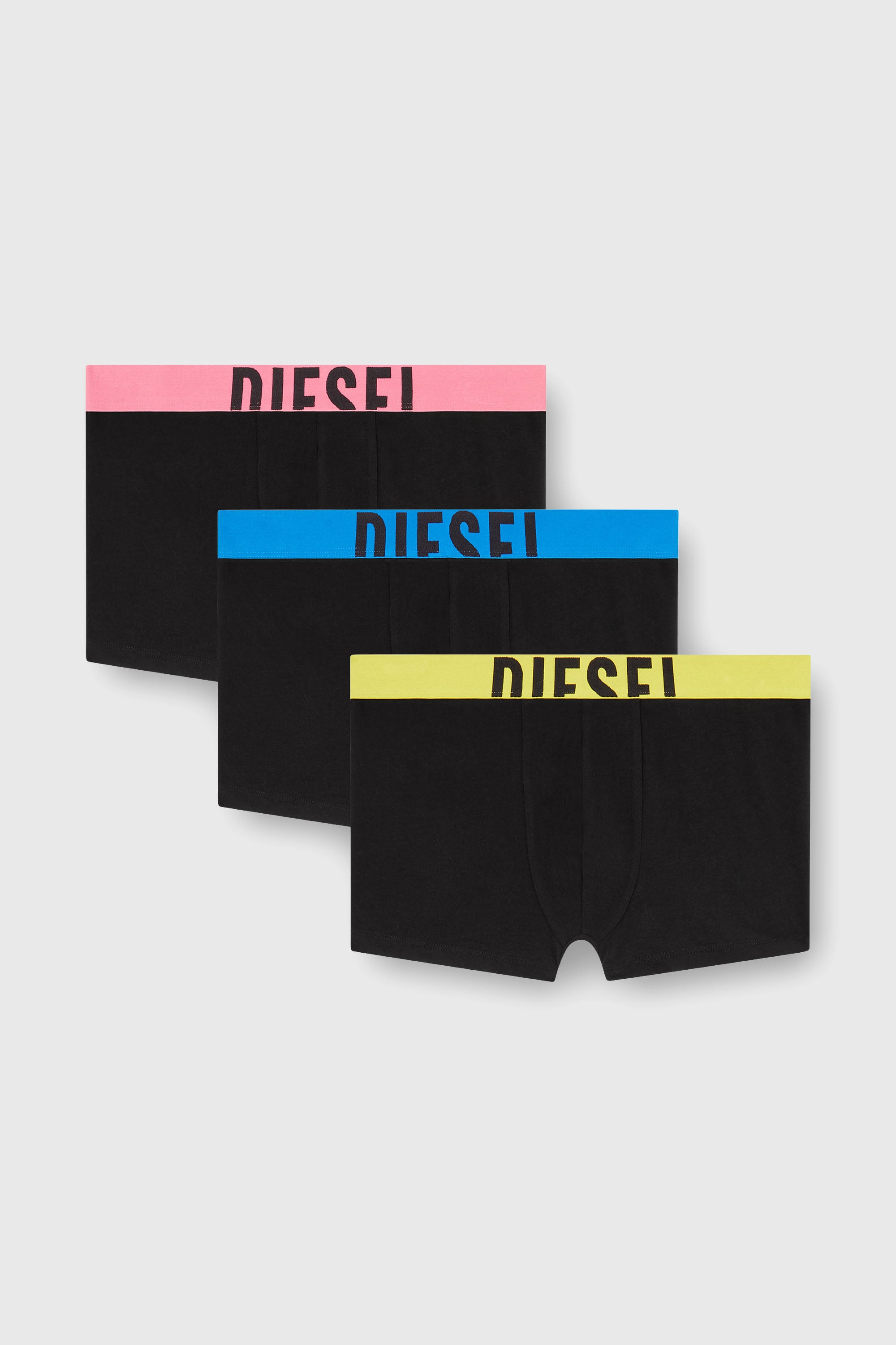 Diesel - DAMIEN-D-POP-3PACK-40, Set da tre boxer in cotone stretch Uomo in Nero - 1