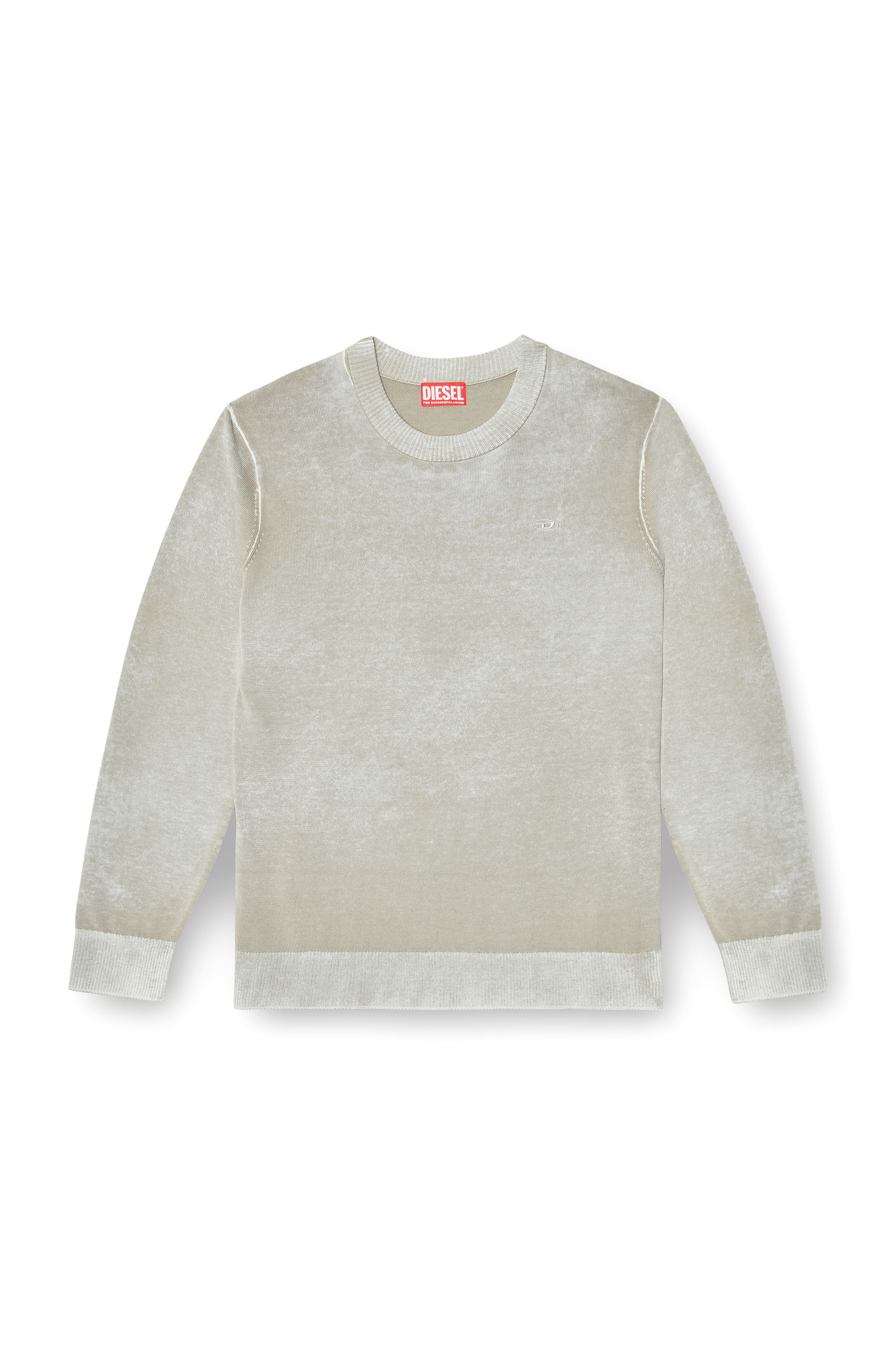 Diesel - K-LAURENT, Maglia con stampa interna sfumata Uomo in Grigio - 3