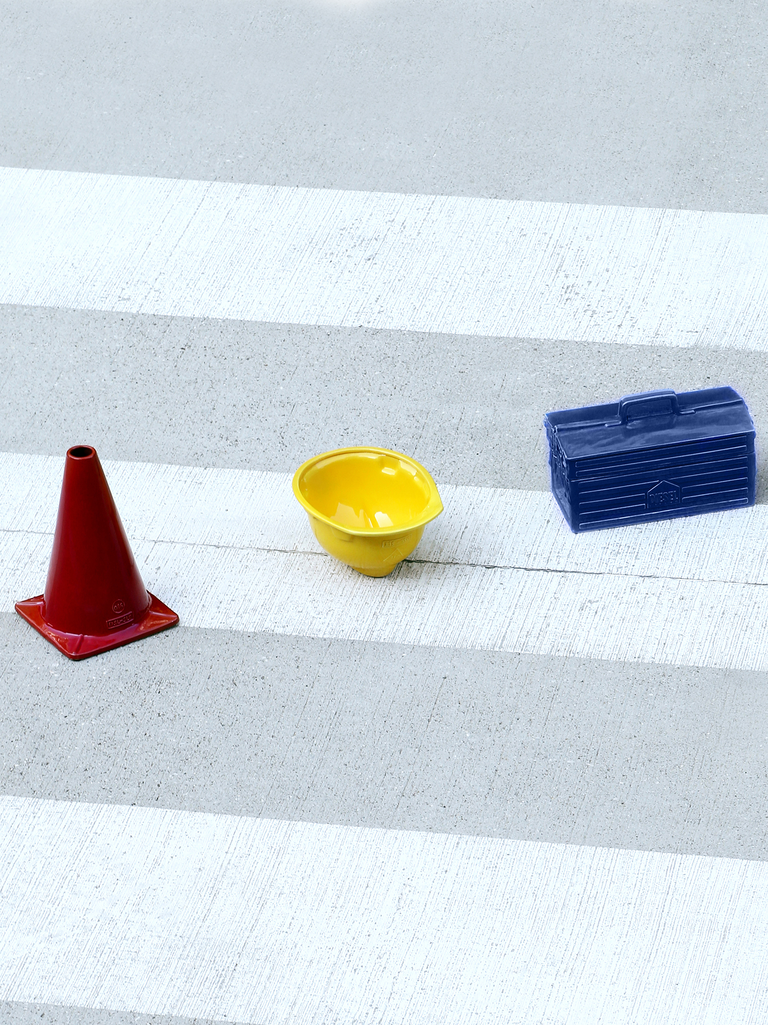 Diesel - 11056 WORK IS OVER, Cassetta porta attrezzi in porcellana blu Unisex in Blu - 6