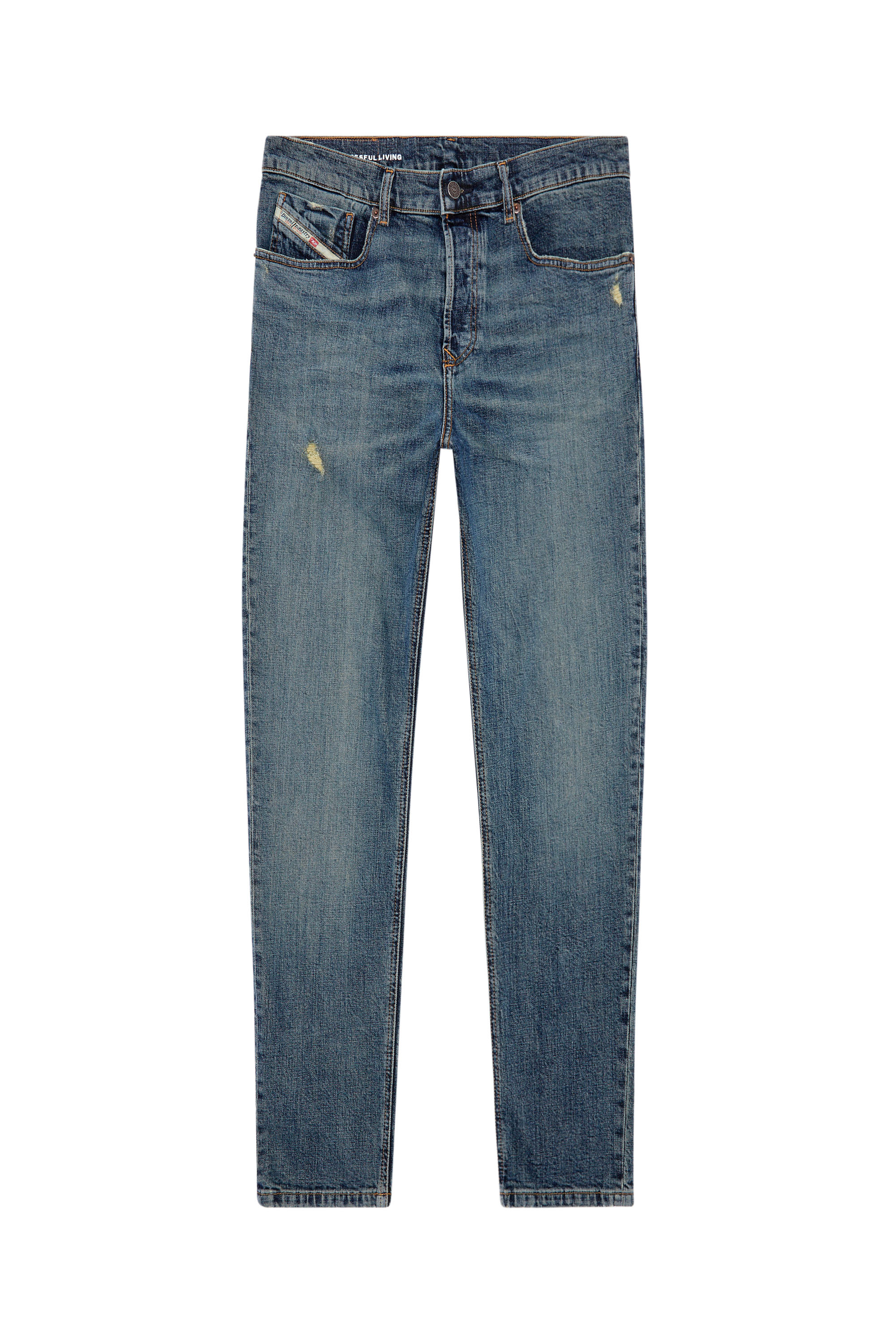 Diesel - Tapered Jeans 2005 D-Fining 0DQAC, Blu medio - Image 5