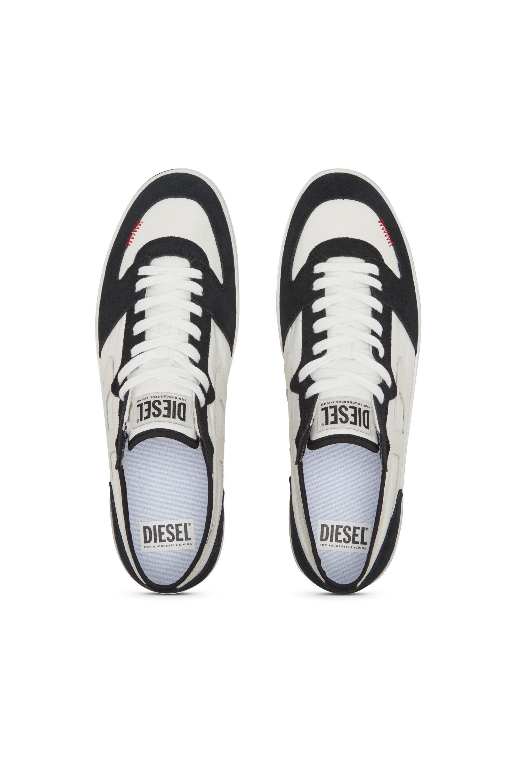 Diesel - S-LEROJI D-1 LOW, Sneaker in ripstop imbottito e suede Uomo in Multicolor - 6