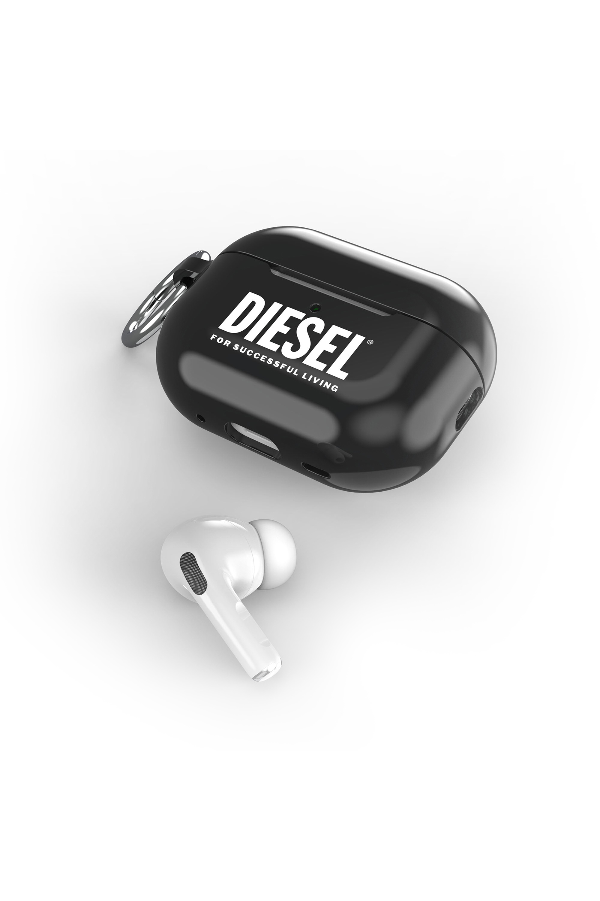 Diesel - 60193 AIRPOD CASE, Cover per Airpods Pro / Pro 2 Unisex in Nero - 3