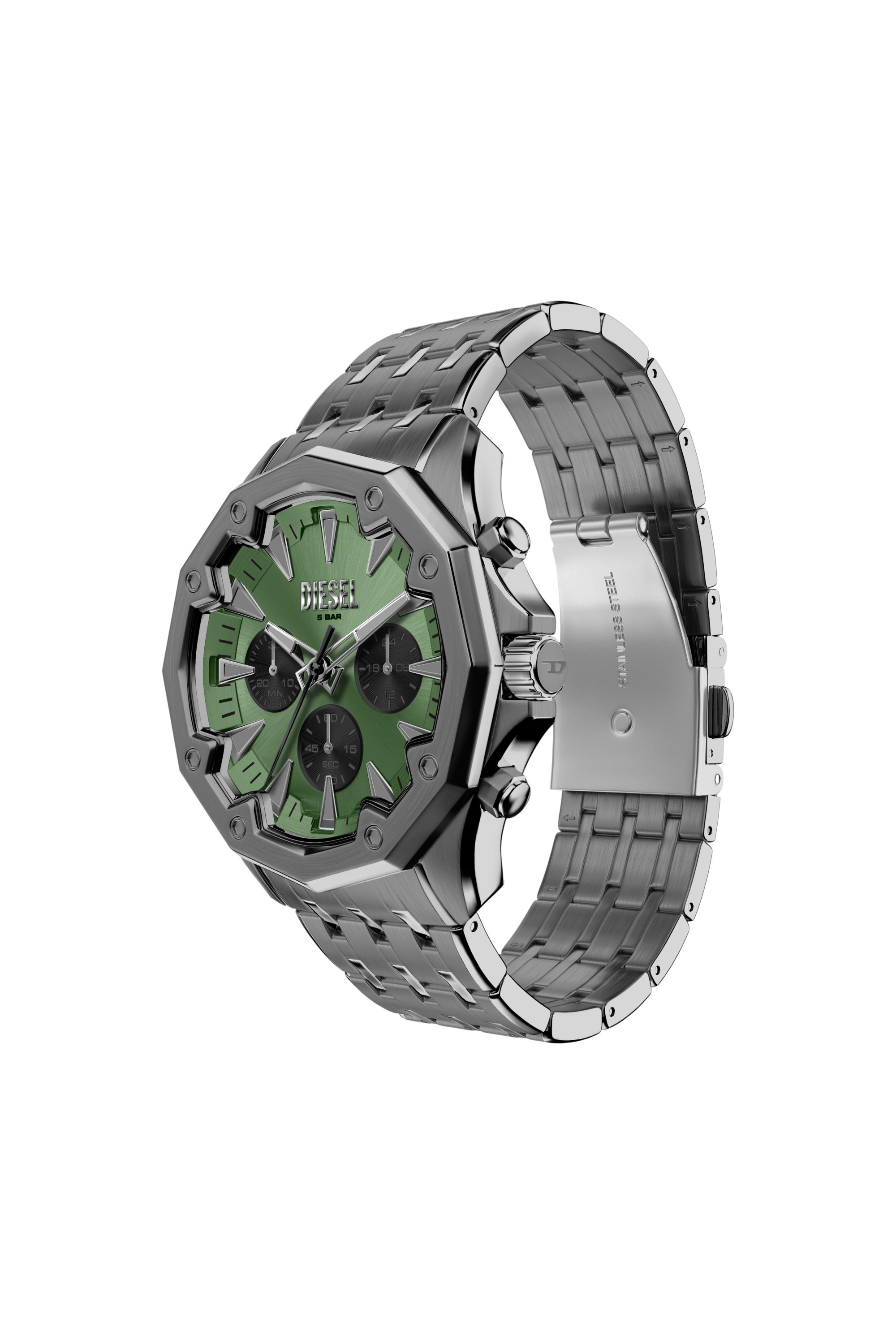 Diesel - DZ4711 WATCH, Orologio Stinger in acciaio gunmetal Uomo in Grigio - 4
